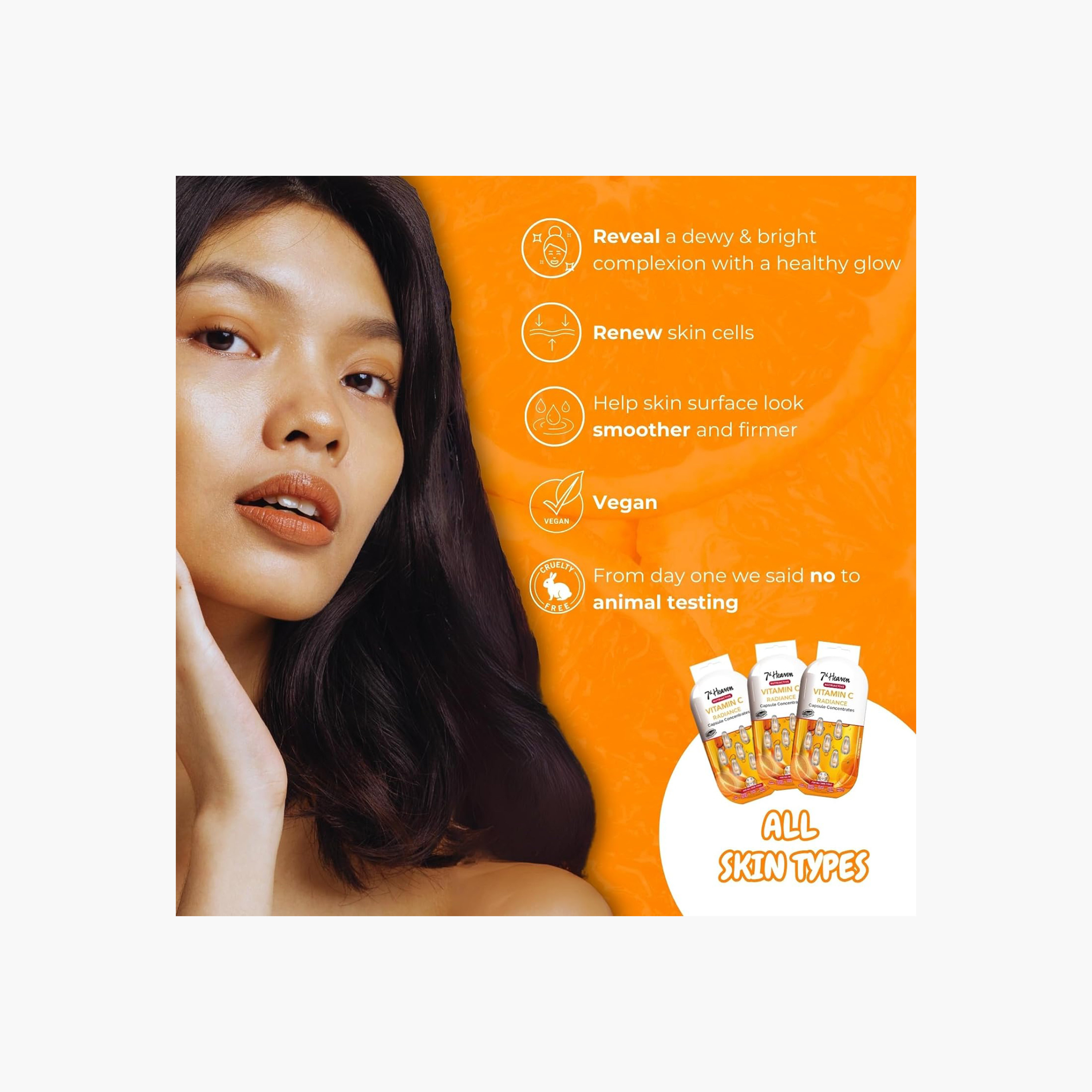 7TH HEAVEN 7-Piece Nutriactive Vitamin C Radiance Capsule Set-beautyandpersonalcare-skin-masks-masksandpeels-image-4