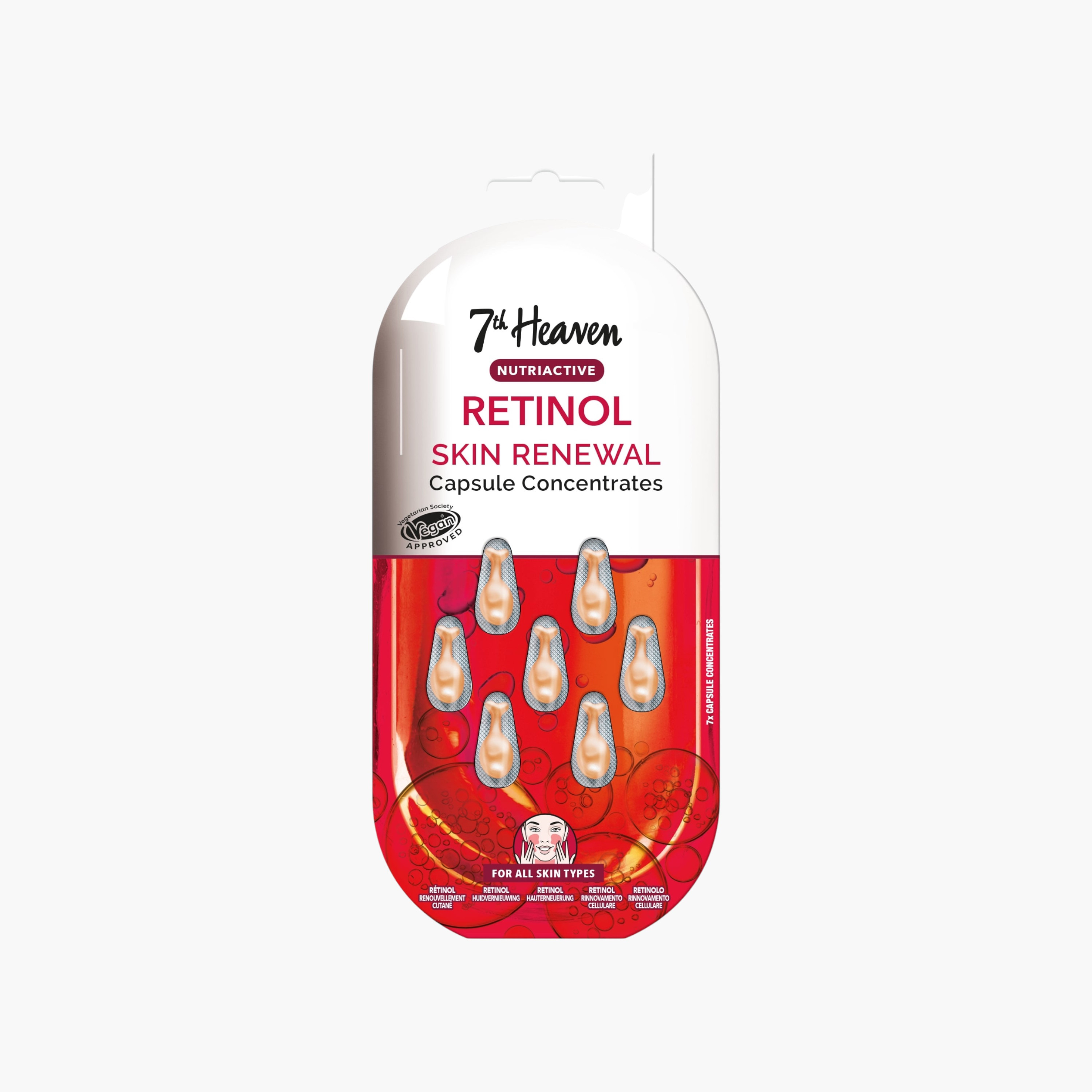 7TH HEAVEN 7-Piece Nutriactive Retinol Skin Renewal Capsule Set-beautyandpersonalcare-skin-masks-masksandpeels-image-1