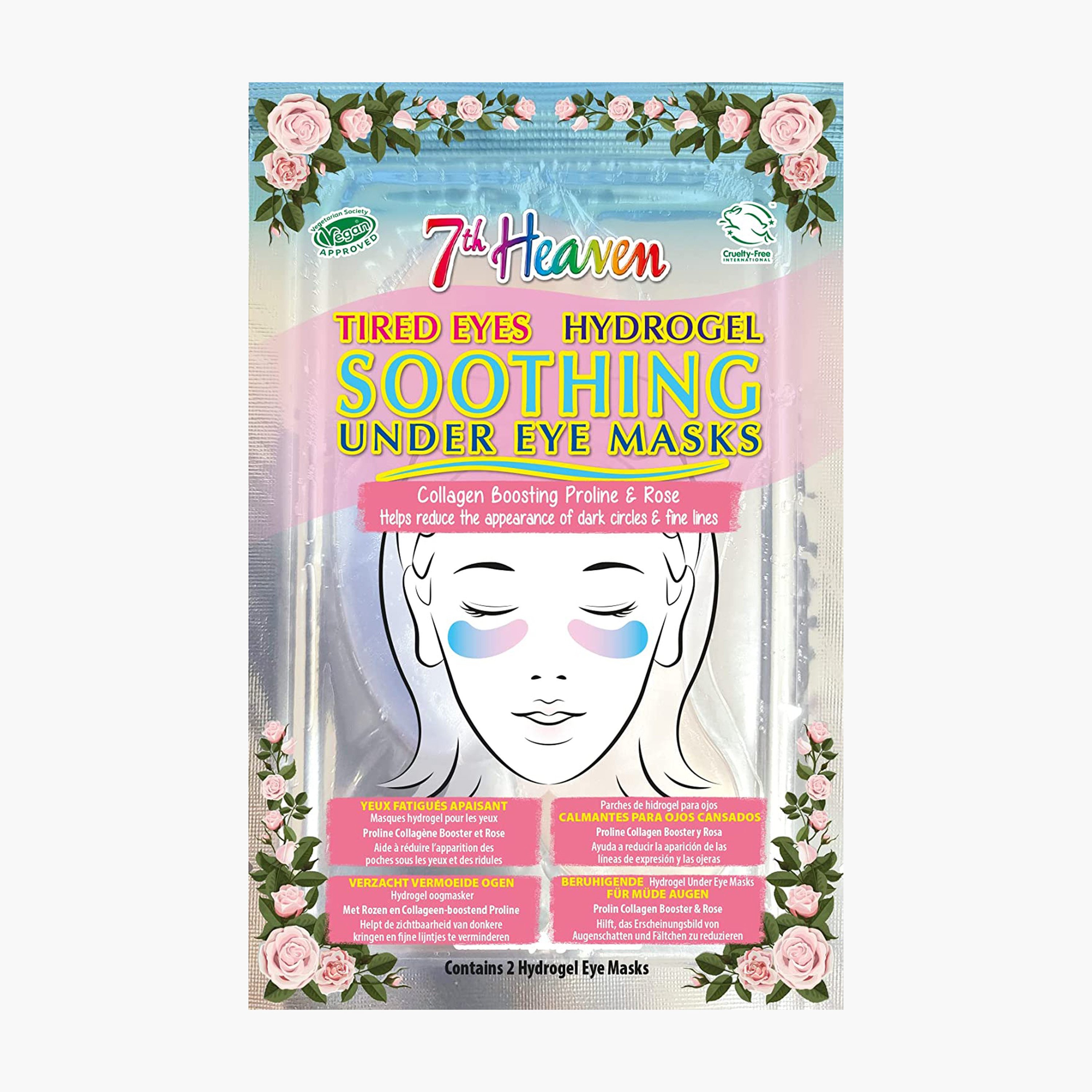 7TH HEAVEN Collagen Boosting Soothing Hydrogel Under Eye Mask with Proline and Rose 10 gms-beautyandpersonalcare-skin-masks-eyemask-image-1