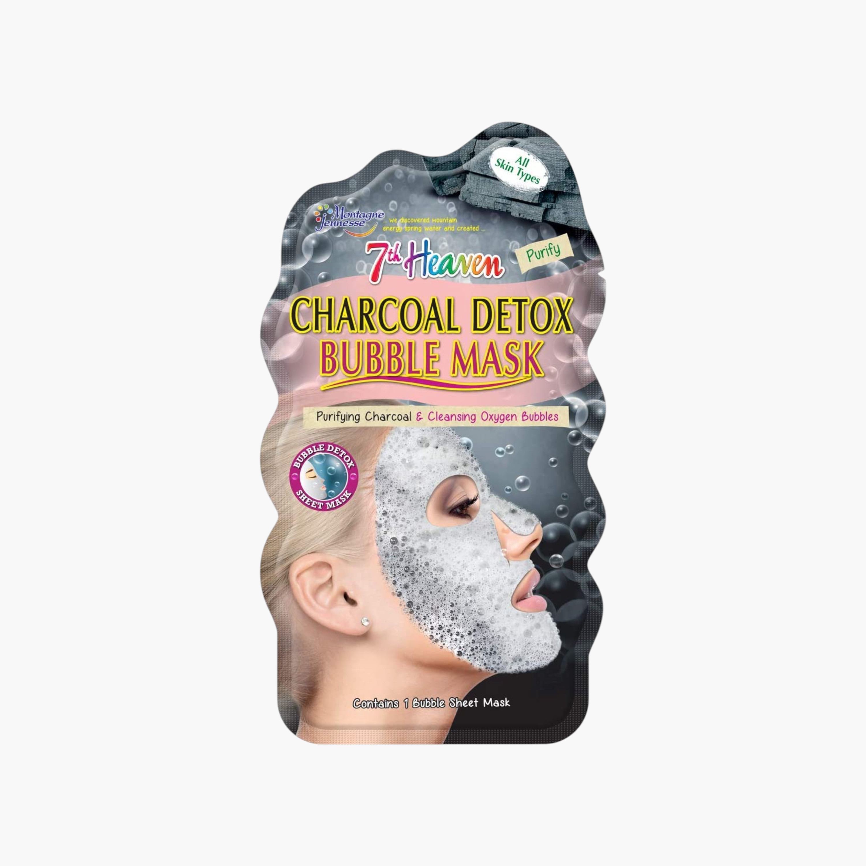 7TH HEAVEN Charcoal Detox Bubble Sheet Mask - 20 gms-beautyandpersonalcare-skin-masks-masksandpeels-image-1