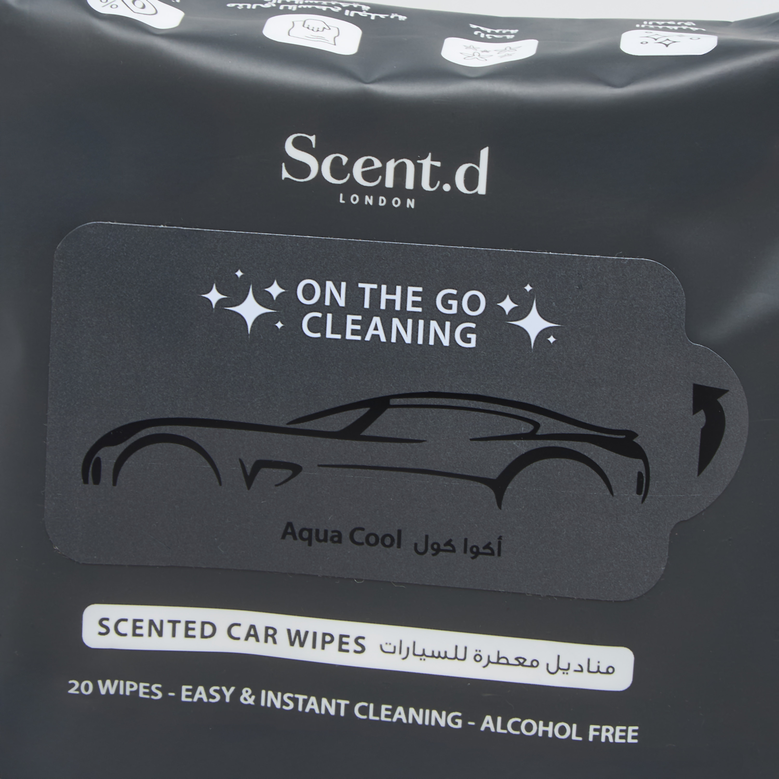 Scent.d London Desert Rose Car Wipes - Set of 20-household-homefragrance-carfragrance-image-4
