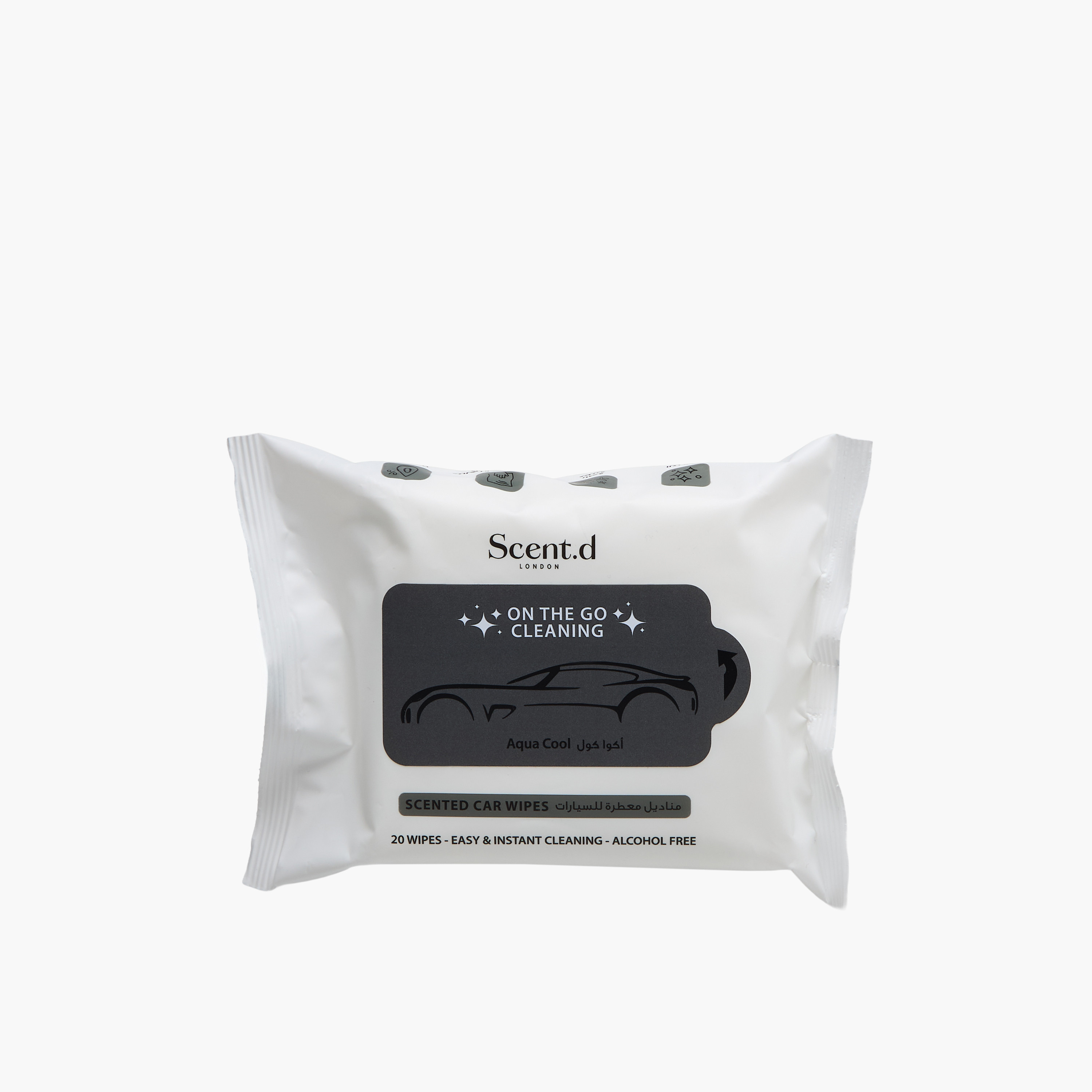 Scent.d London Desert Rose Car Wipes - Set of 20-household-homefragrance-carfragrance-image-1