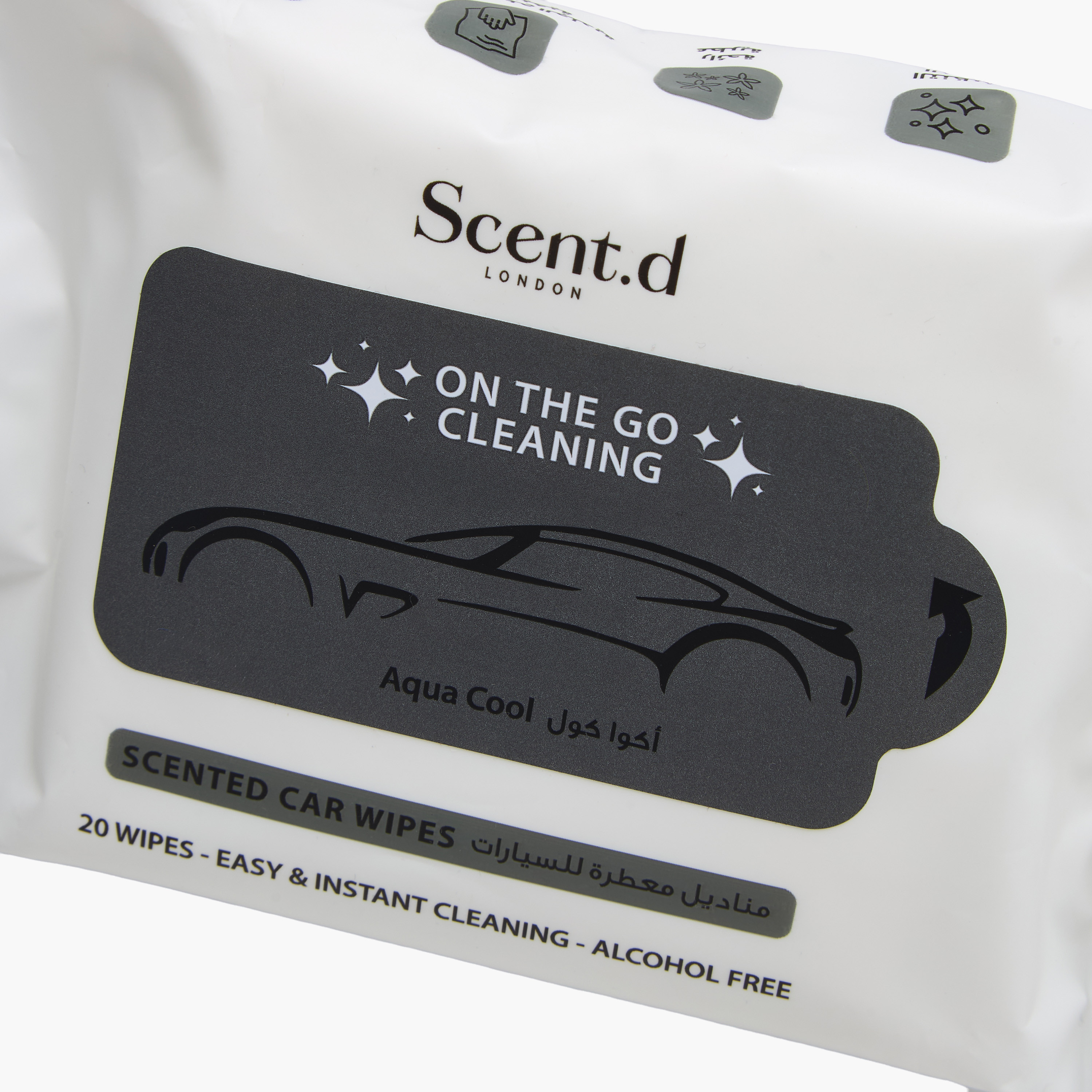 Scent.d London Desert Rose Car Wipes - Set of 20-household-homefragrance-carfragrance-image-4