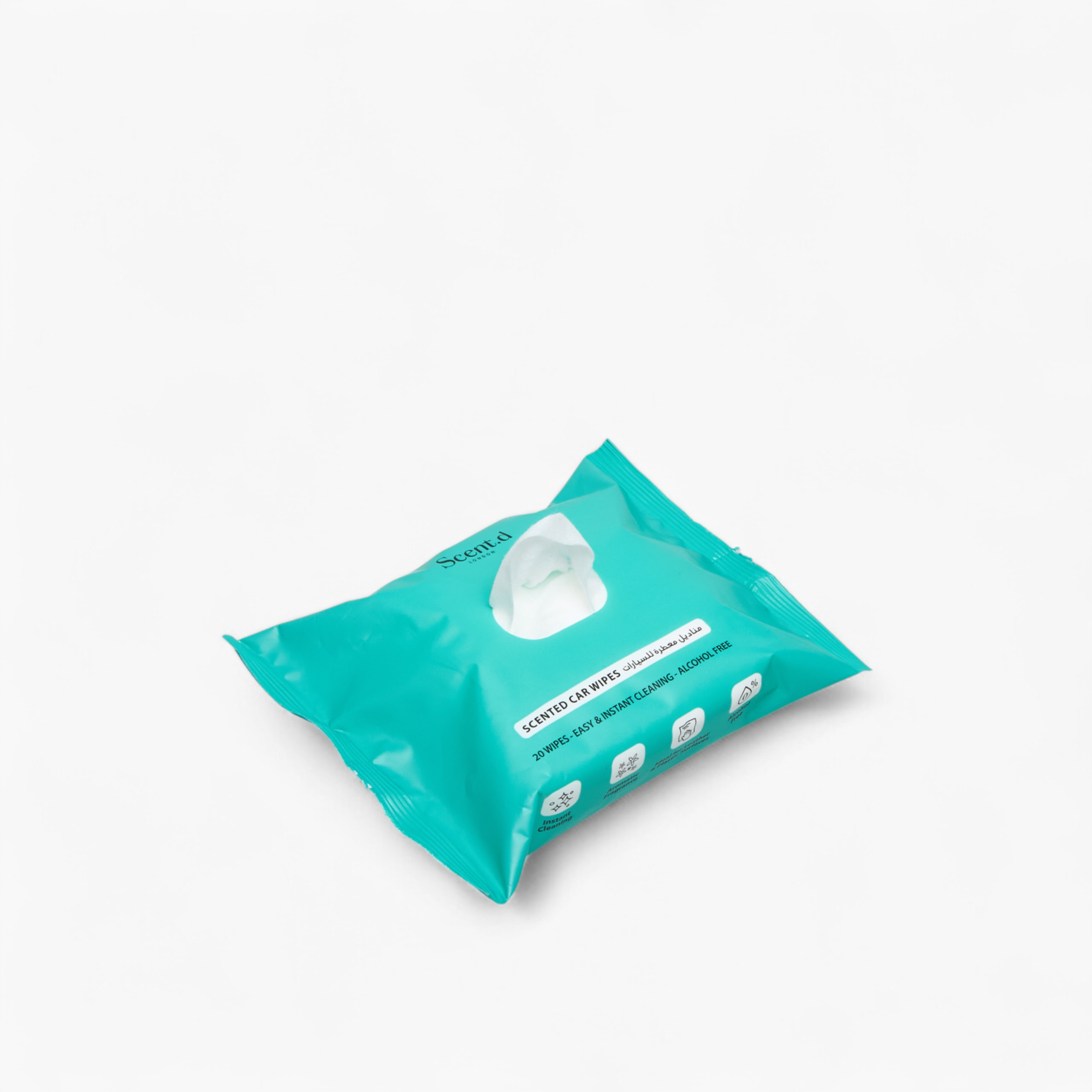 Scent.d London Desert Rose Car Wipes - Set of 20-household-homefragrance-carfragrance-image-2
