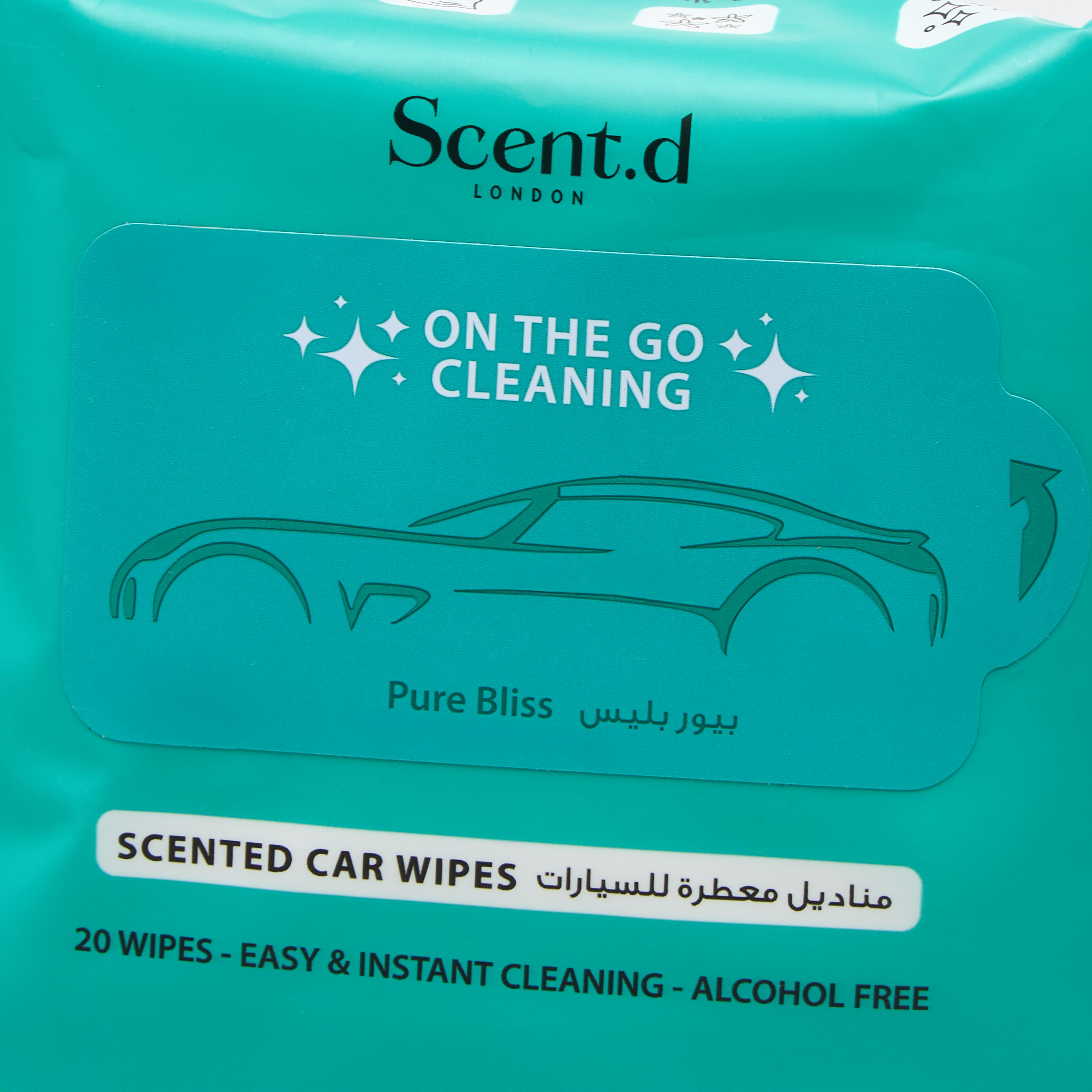 Scent.d London Desert Rose Car Wipes - Set of 20-household-homefragrance-carfragrance-image-4