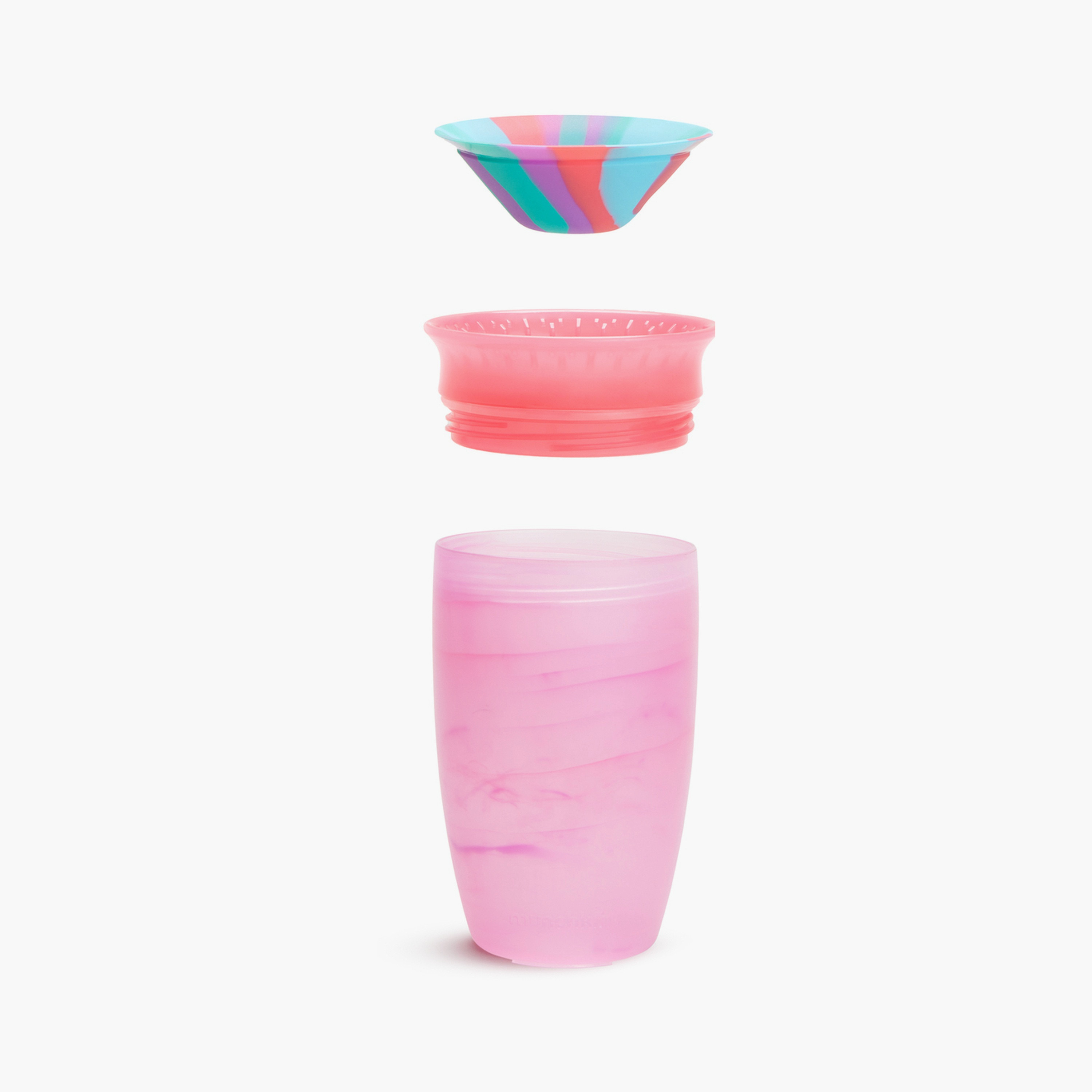 Munchkin Miracle 360° Tropical Swirl Sippy Cup - 10 oz - Cotton Candy Swirl-baby-feeding-mealtimeessentials-image-3