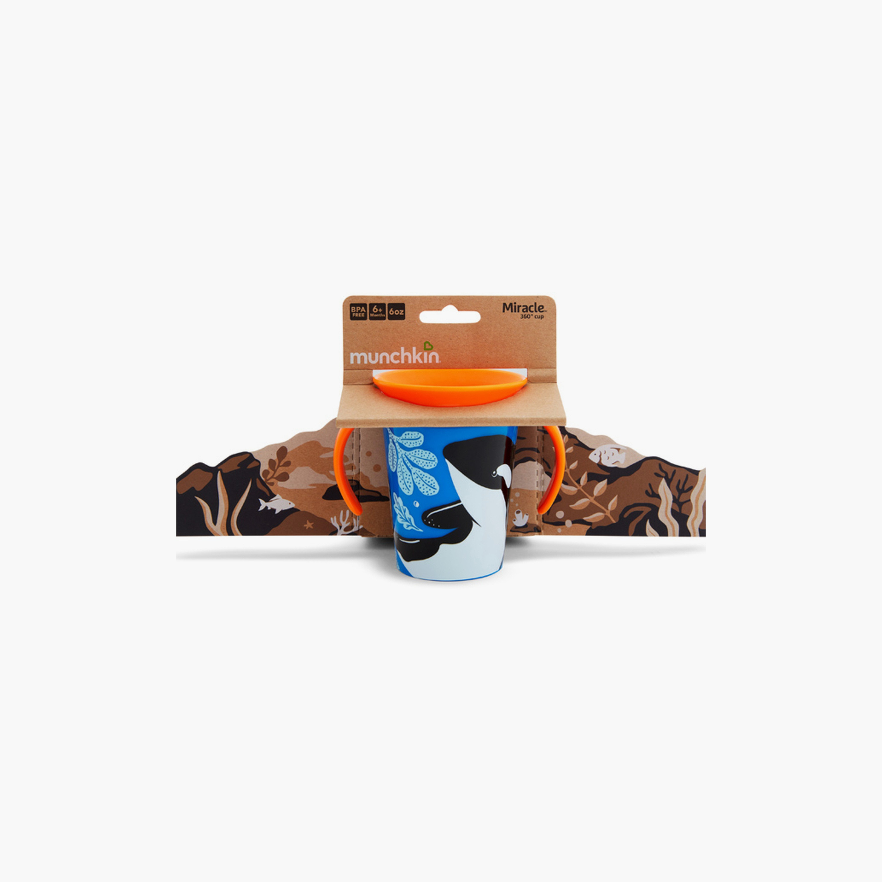 Munchkin Miracle 360° WildLove Trainer Cup - 6 oz - Orca-baby-feeding-mealtimeessentials-image-7
