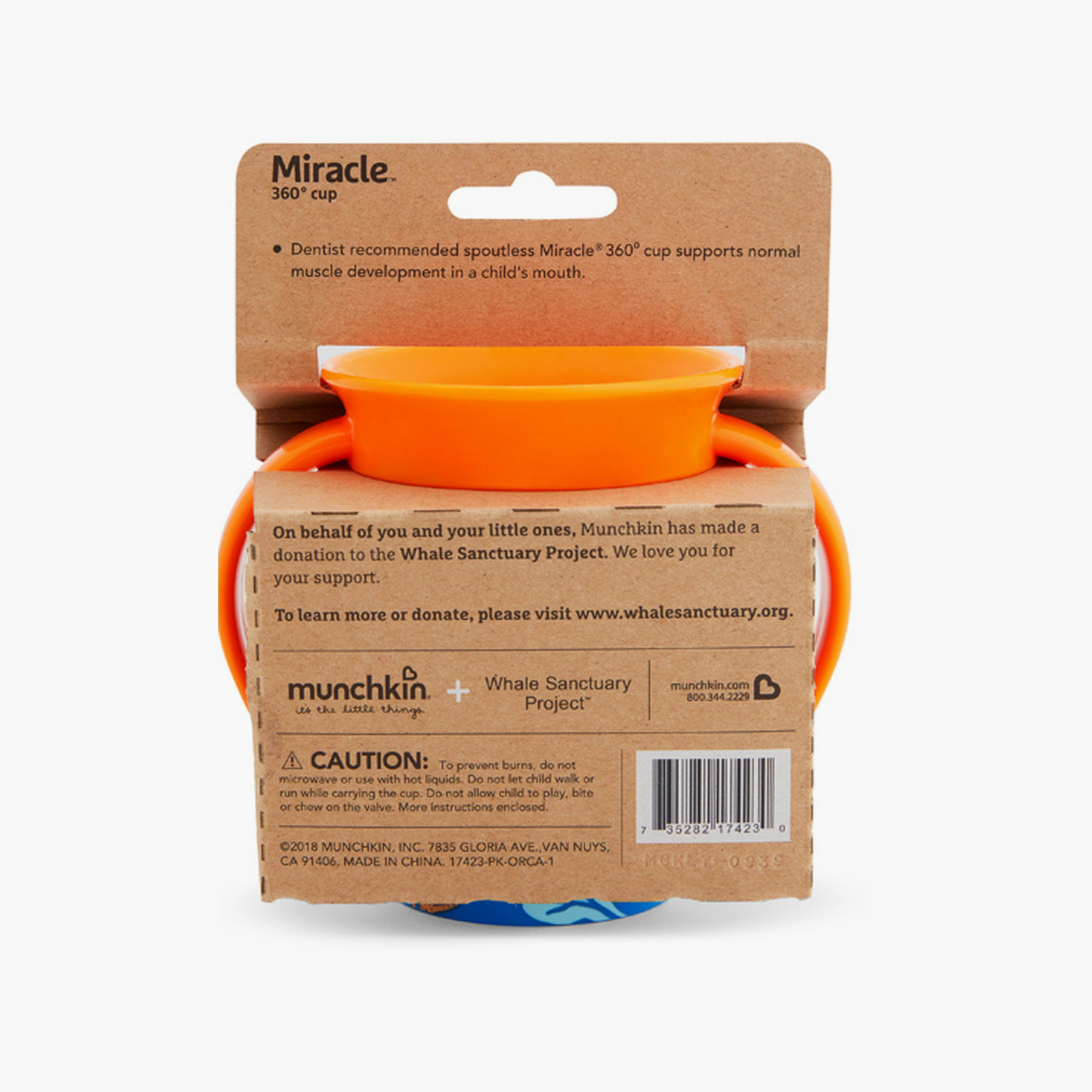 Munchkin Miracle 360° WildLove Trainer Cup - 6 oz - Orca-baby-feeding-mealtimeessentials-image-8