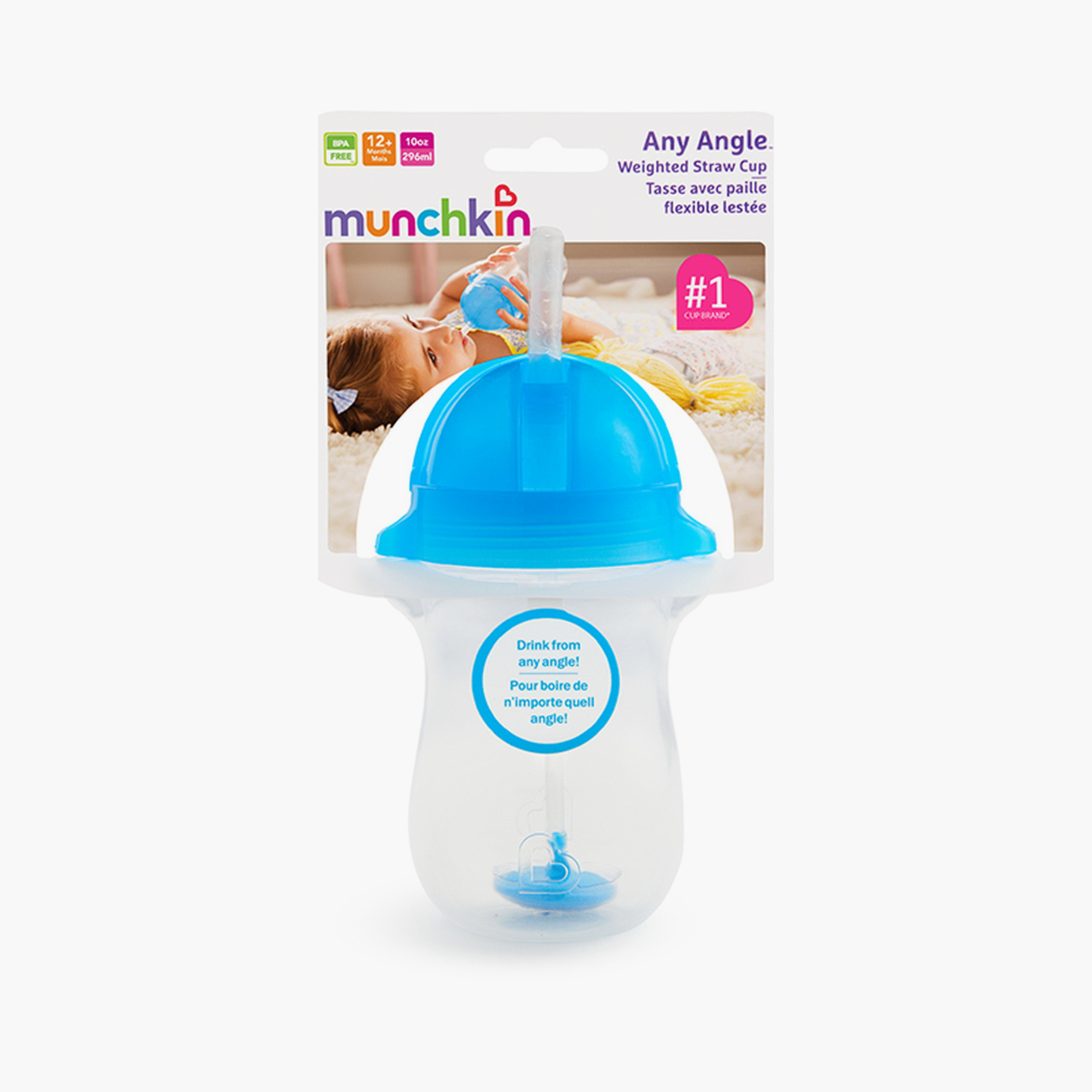 كوب التدريب بالشفاطة الموزونة والقابلة للنقر من أي زاوية - 10 أونصة من مانشكين-baby-feeding-mealtimeessentials-image-13