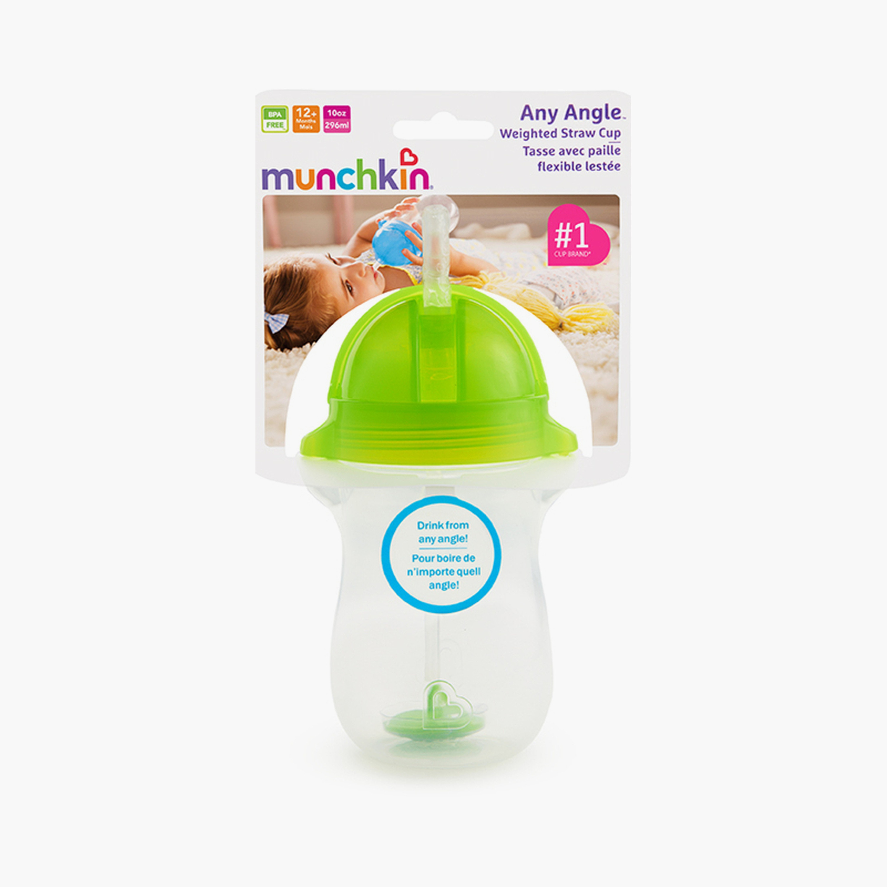 كوب التدريب بالشفاطة الموزونة والقابلة للنقر من أي زاوية - 10 أونصة من مانشكين-baby-feeding-mealtimeessentials-image-22