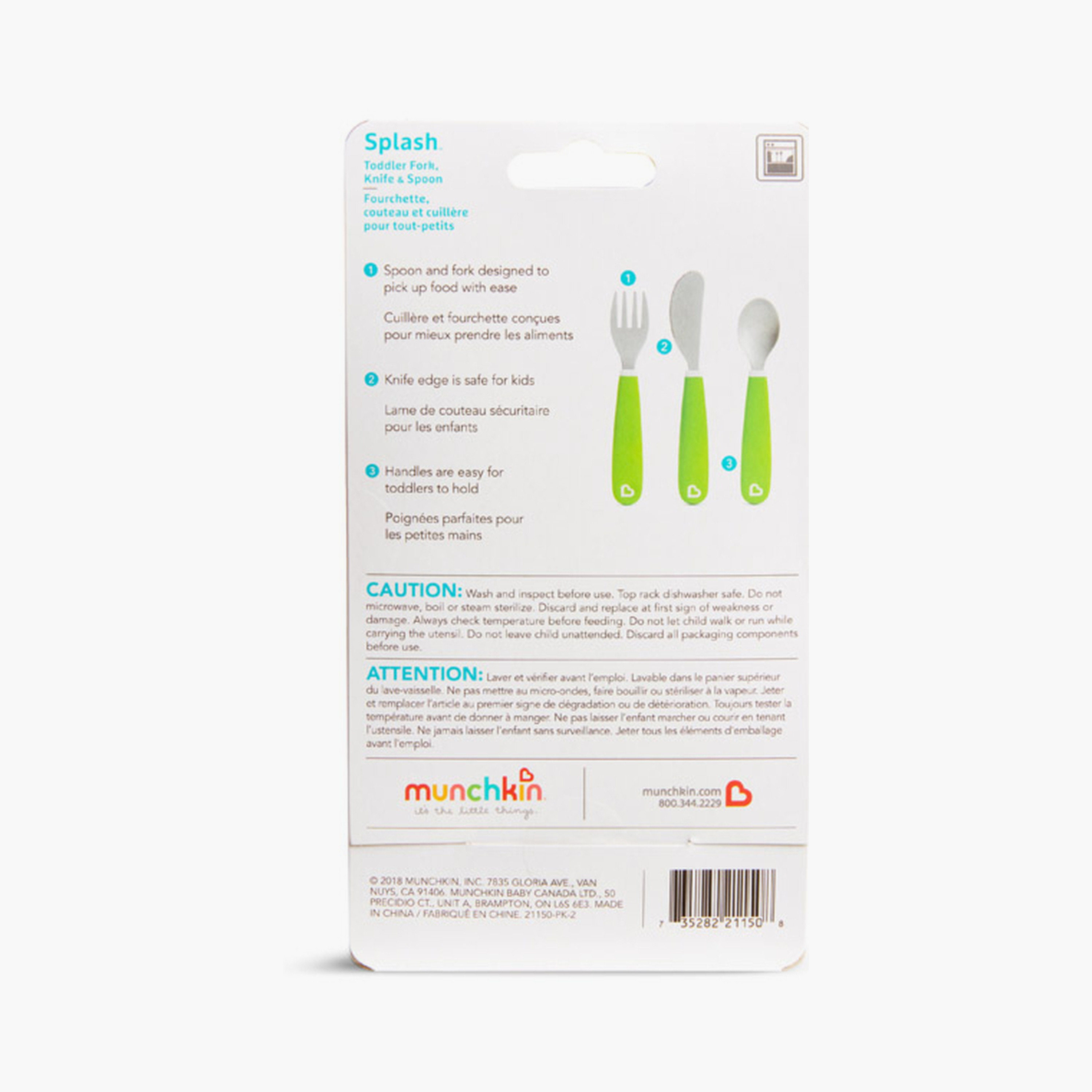 Munchkin Splash Toddler Fork, Knife & Spoon Set-baby-feeding-mealtimeessentials-image-3