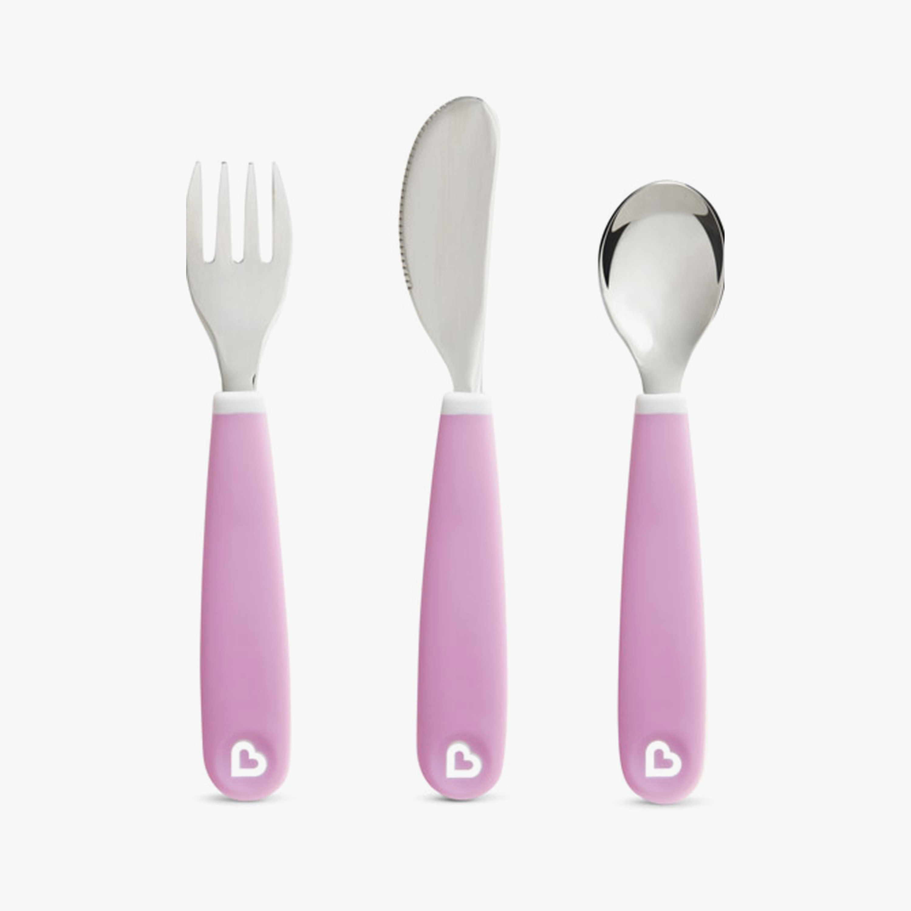 طقم شوكة وسكين وملعقة سبلاش للأطفال الصغار من مانشكين-baby-feeding-mealtimeessentials-image-1