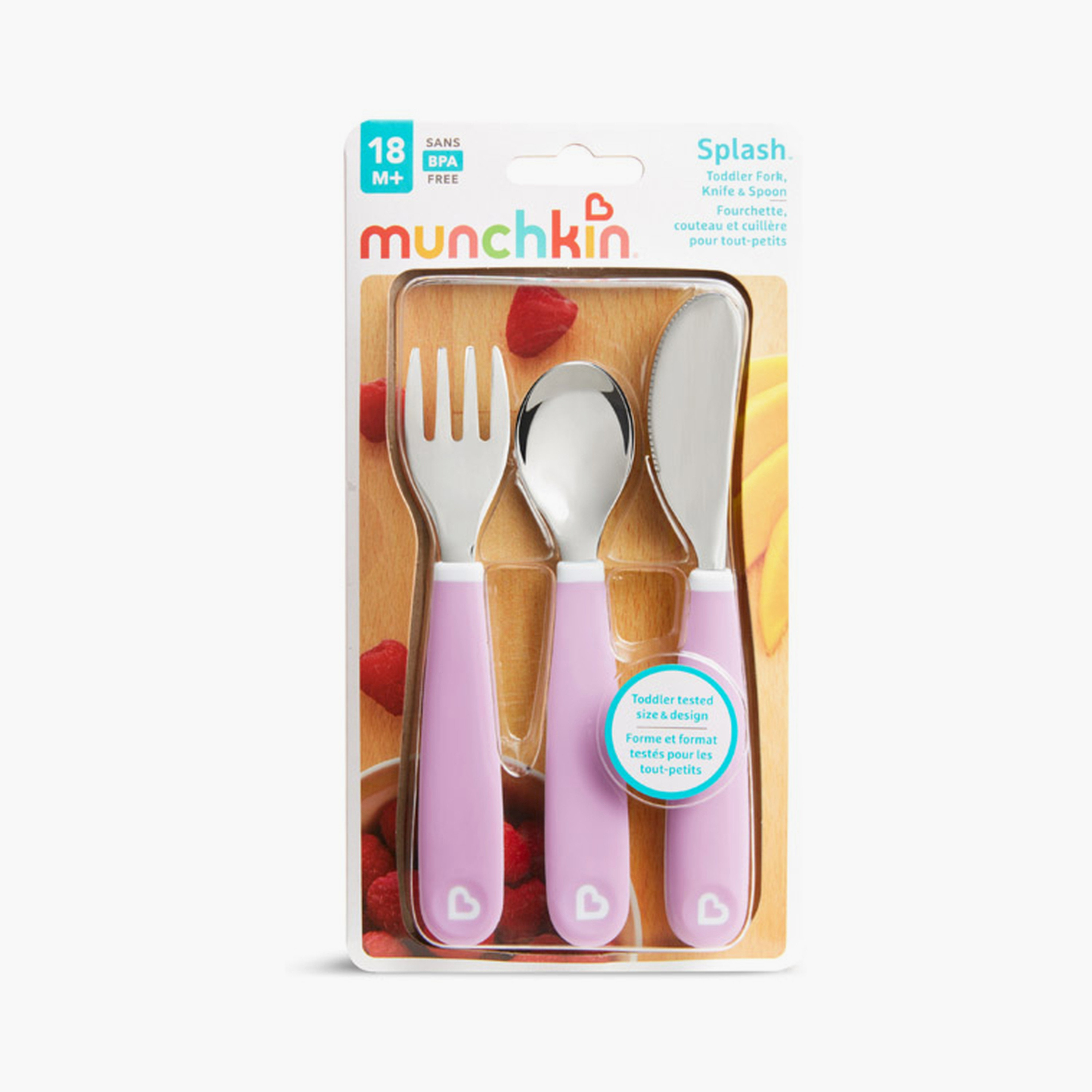 طقم شوكة وسكين وملعقة سبلاش للأطفال الصغار من مانشكين-baby-feeding-mealtimeessentials-image-2