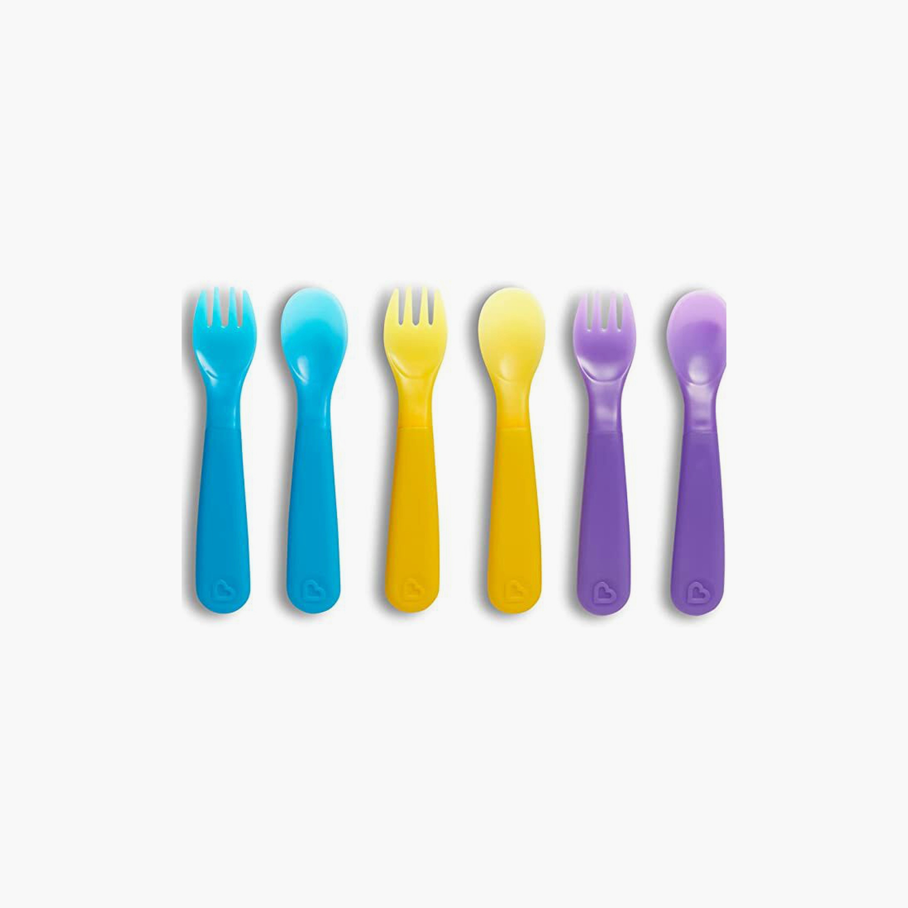 Munchkin 6-Piece ColorReveal Color Changing Fork & Spoon Set-baby-feeding-mealtimeessentials-image-1