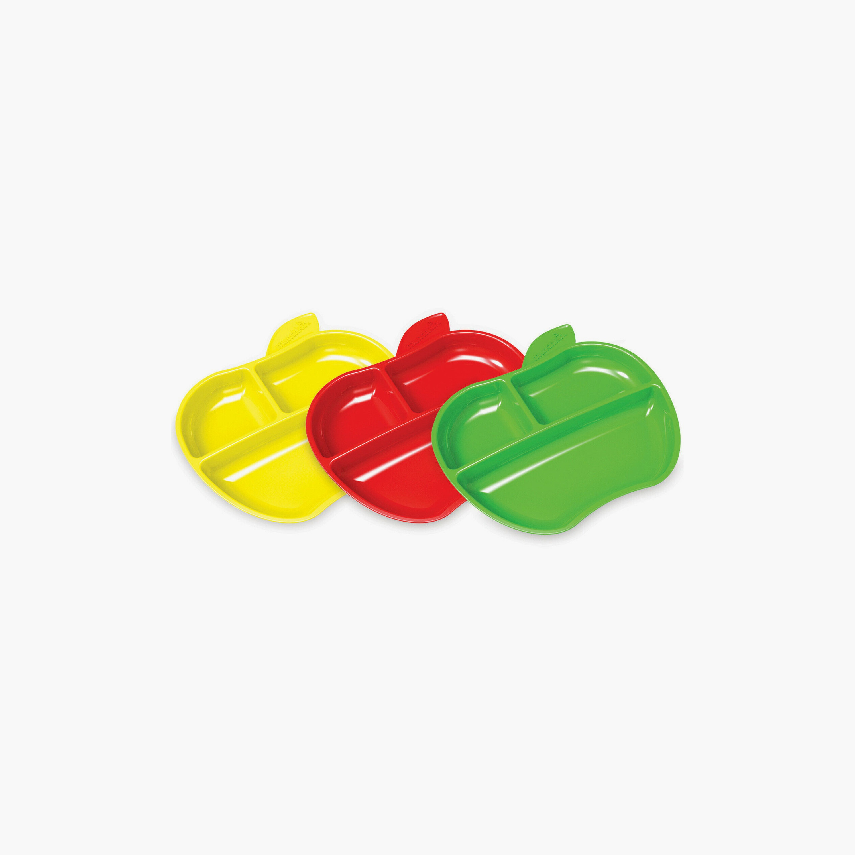 Munchkin 3-Piece Lil' Apple Shaped Plates Set-baby-feeding-mealtimeessentials-image-3