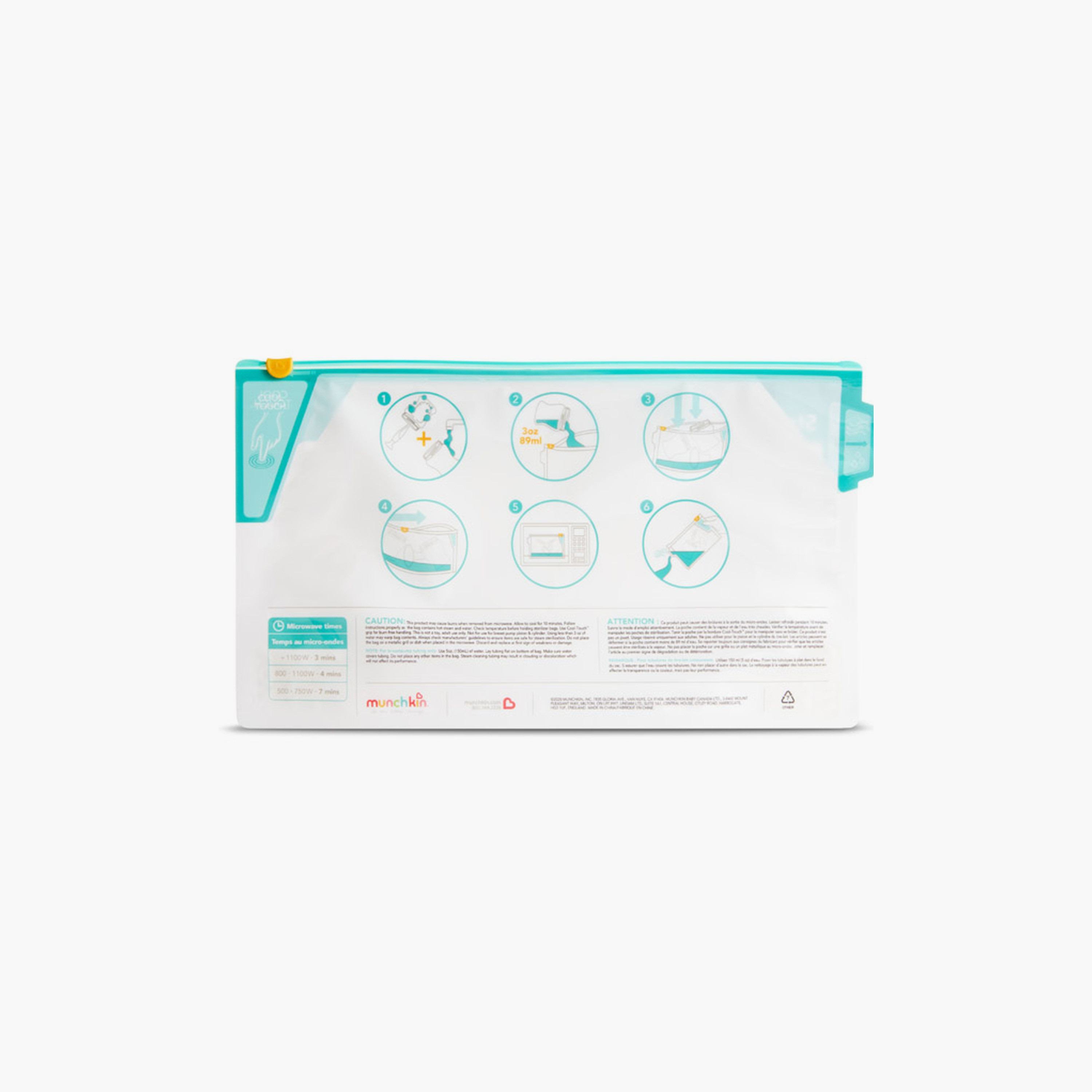 أكياس تعقيم جامبو للميكروويف - 6 قطع من مانشكين-baby-feeding-sterilizersandwarmers-image-3