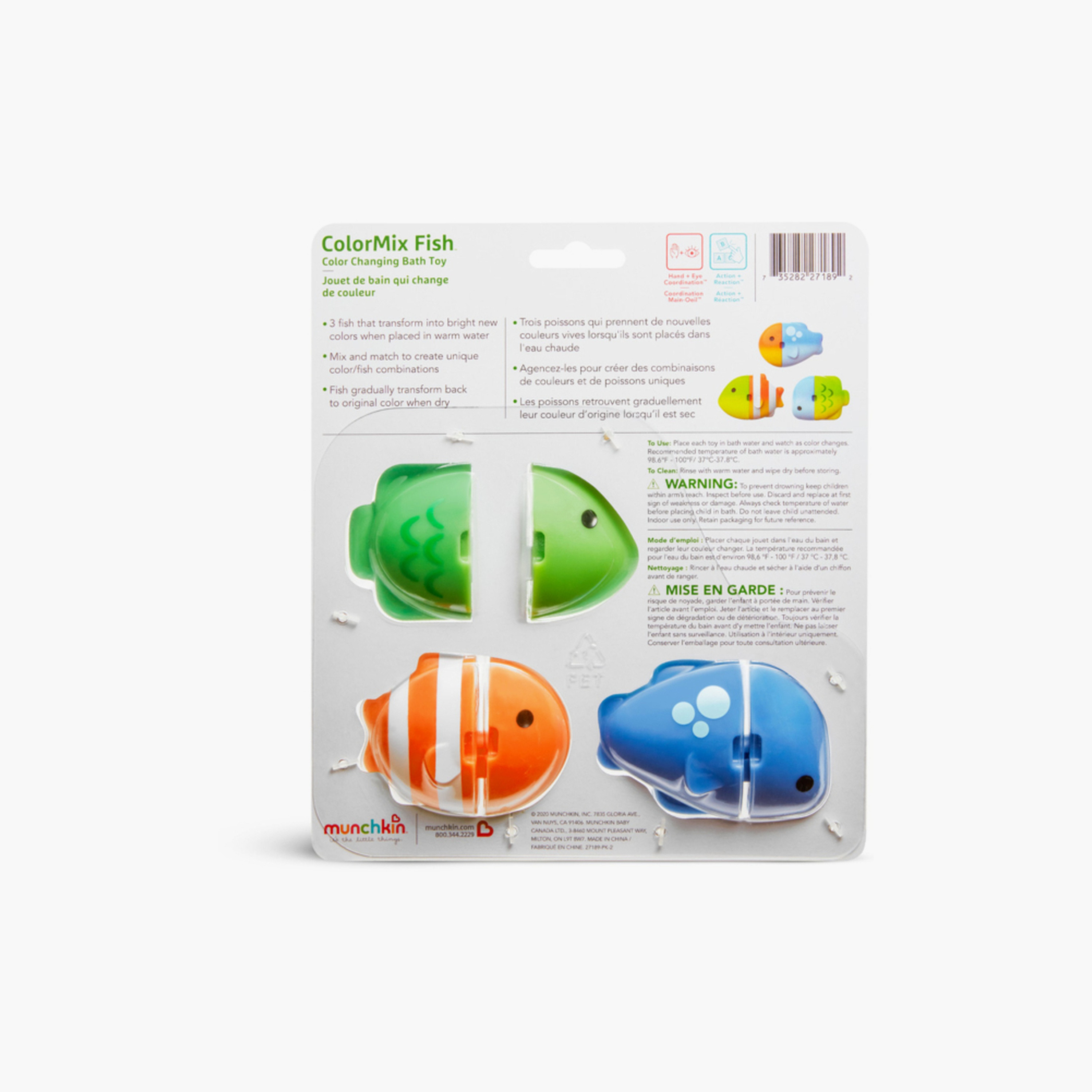 Munchkin 3-Piece ColorMix Color Changing Fish Bath Toy Set-toys-babyandtoddlertoys-bathtoys-image-8