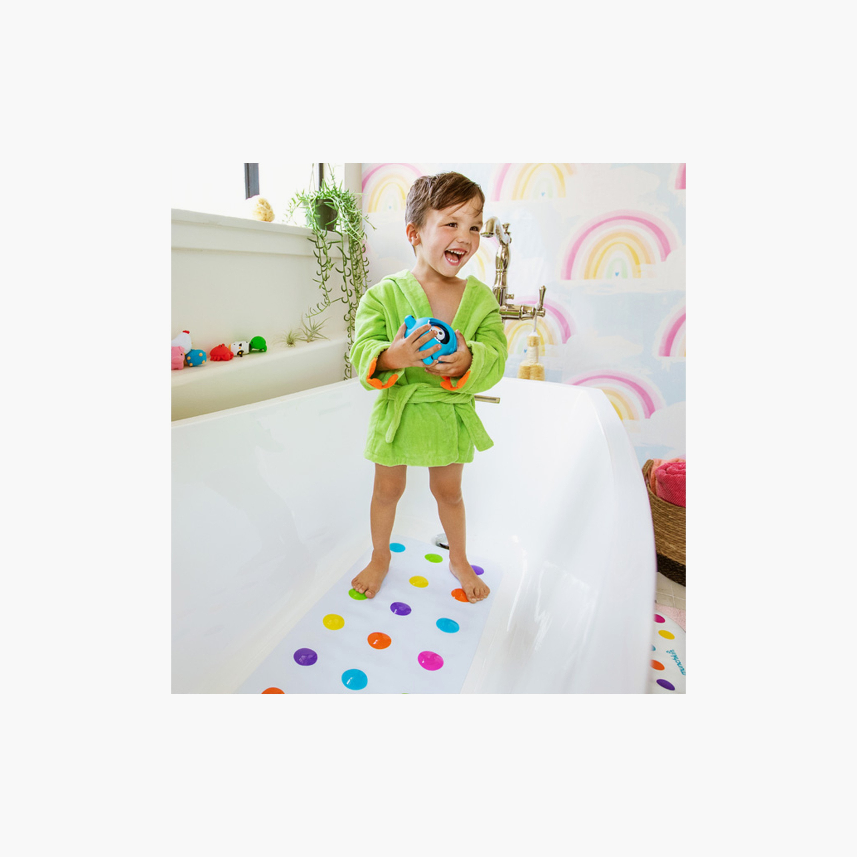 Munchkin Dots Bath Mat-baby-diapering-changingmats-image-4