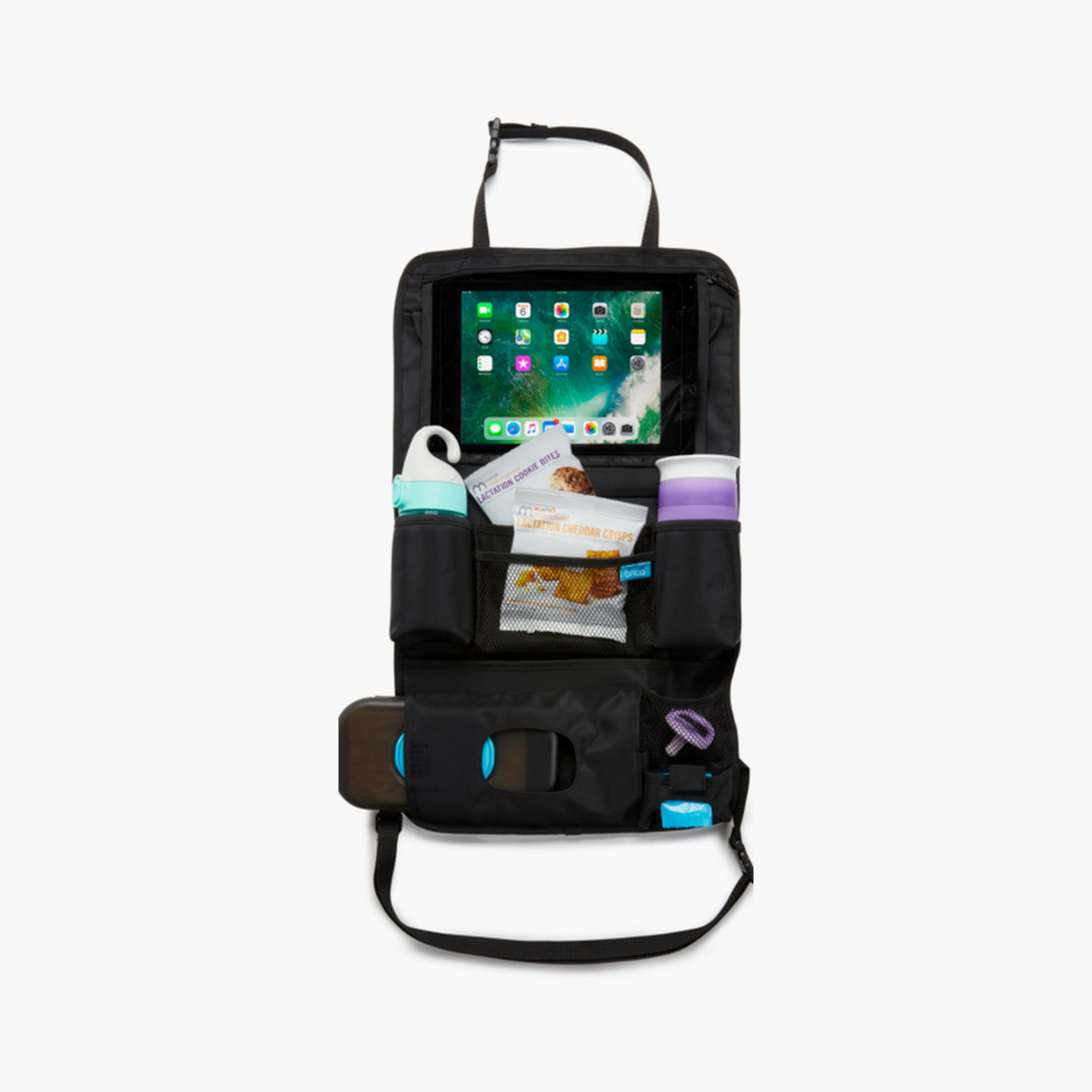 Munchkin Brica Car Backseat Organizer with Wipes Case-baby-gear-travelaccessories-image-8