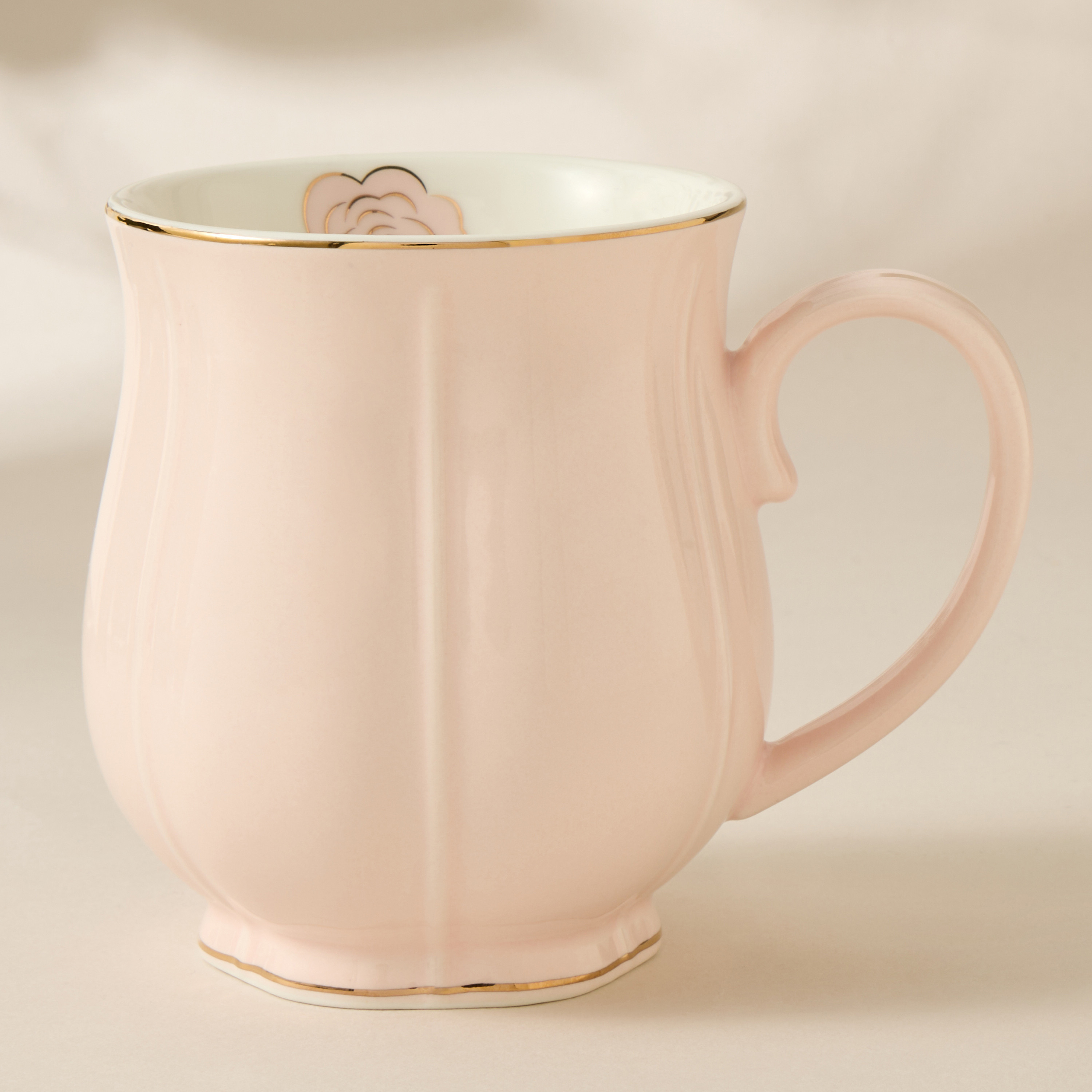 Rose Accent Porcelain Mug - 330 ml-household-dining-teaandcoffee-mugsandcups-image-2