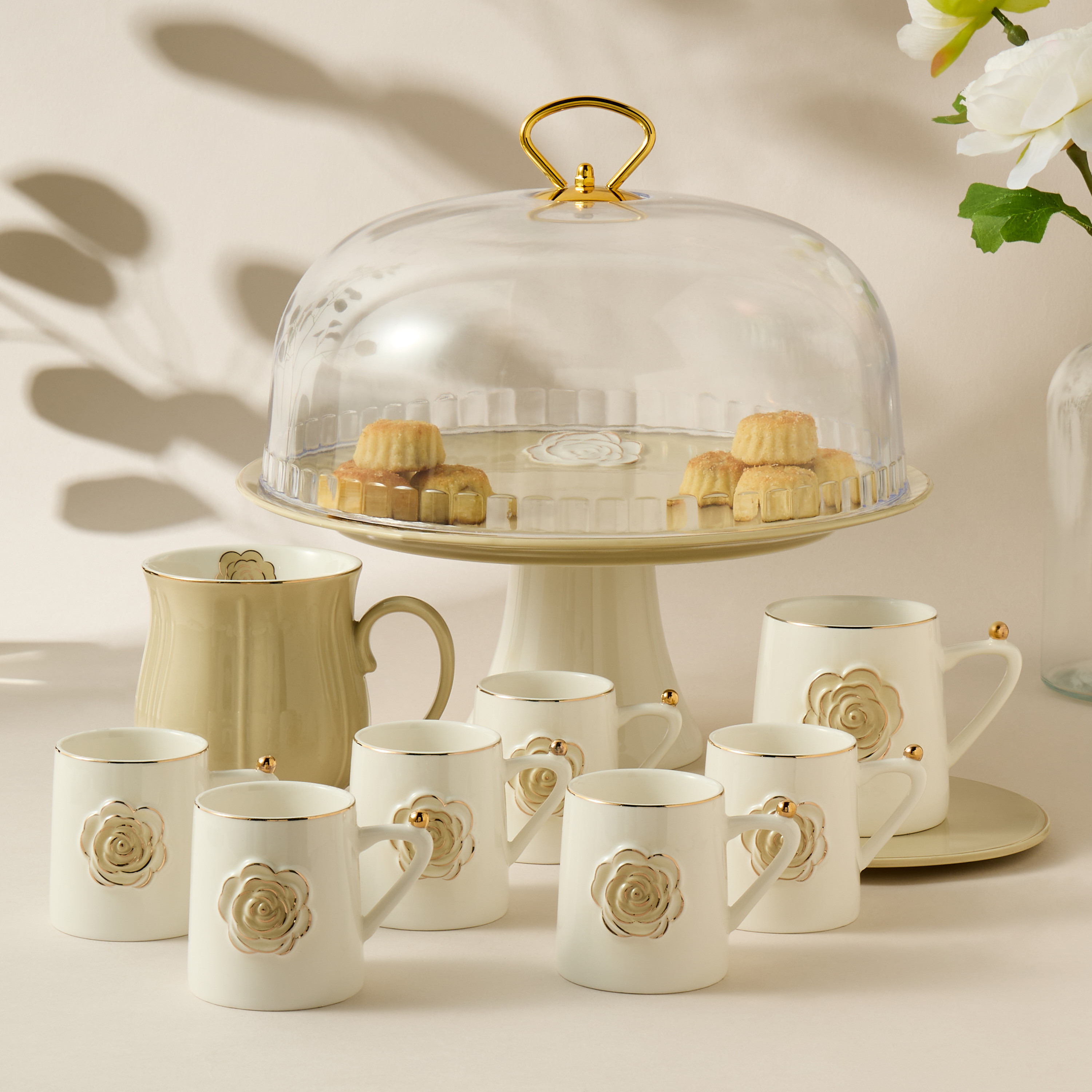 طقم فناجين بورسلين 6 قطع بزينة زهور - 100 مل-household-dining-teaandcoffee-teaandcoffeesets-image-5