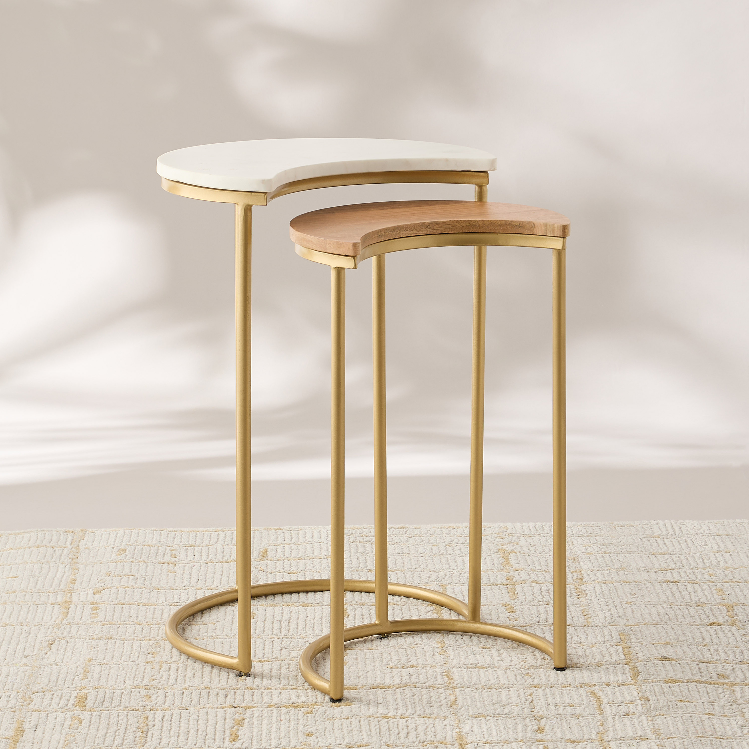 Crescent Shaped Nesting Tables - Set of 2-furniture-livingroom-sideandendtables-image-1