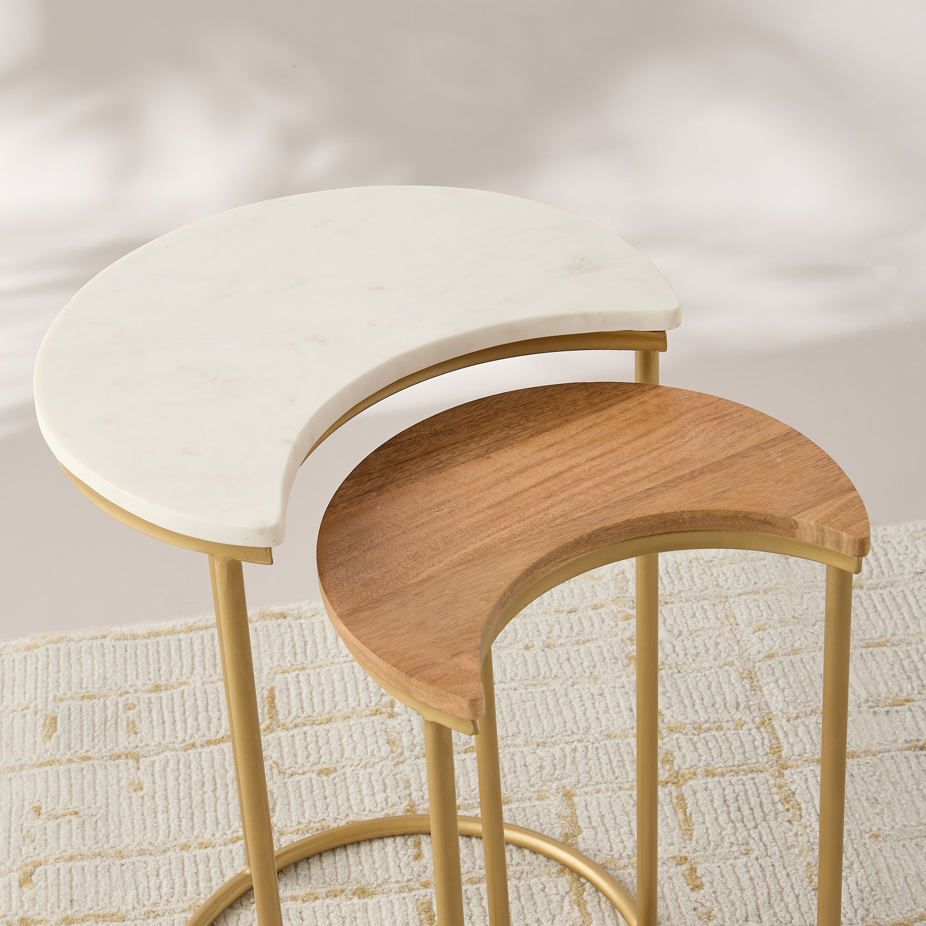 Crescent Shaped Nesting Tables - Set of 2-furniture-livingroom-sideandendtables-image-5