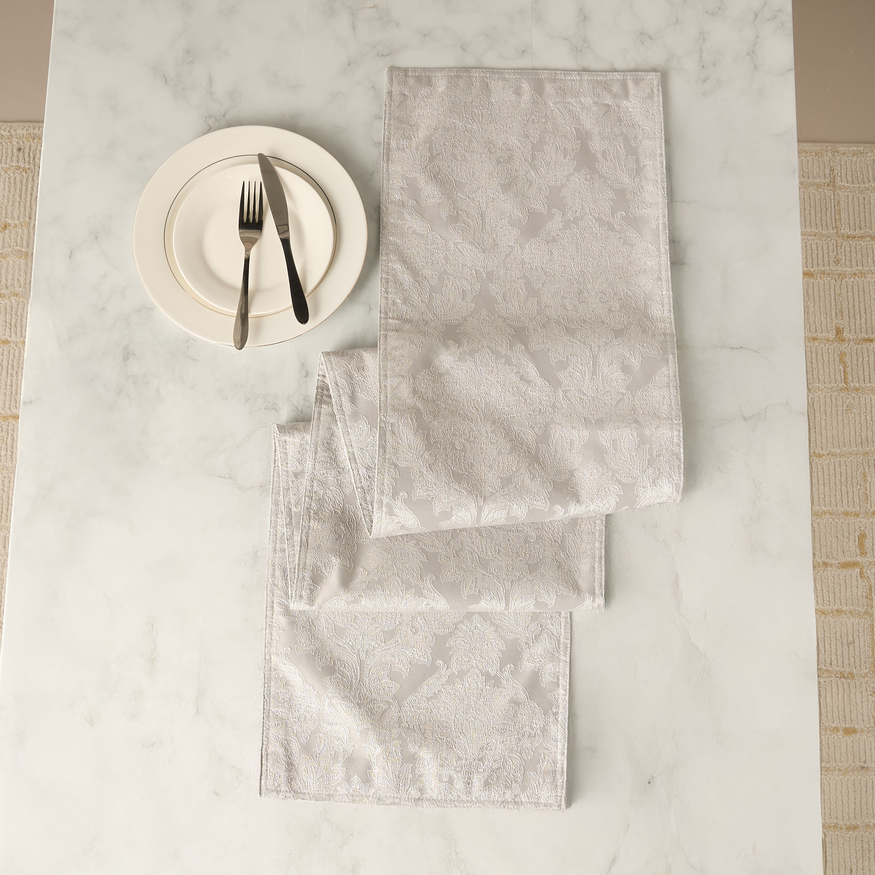 Alma Jacquard Runner - 33x260 cm-household-dining-tablelinen-runnersandtablecovers-image-1