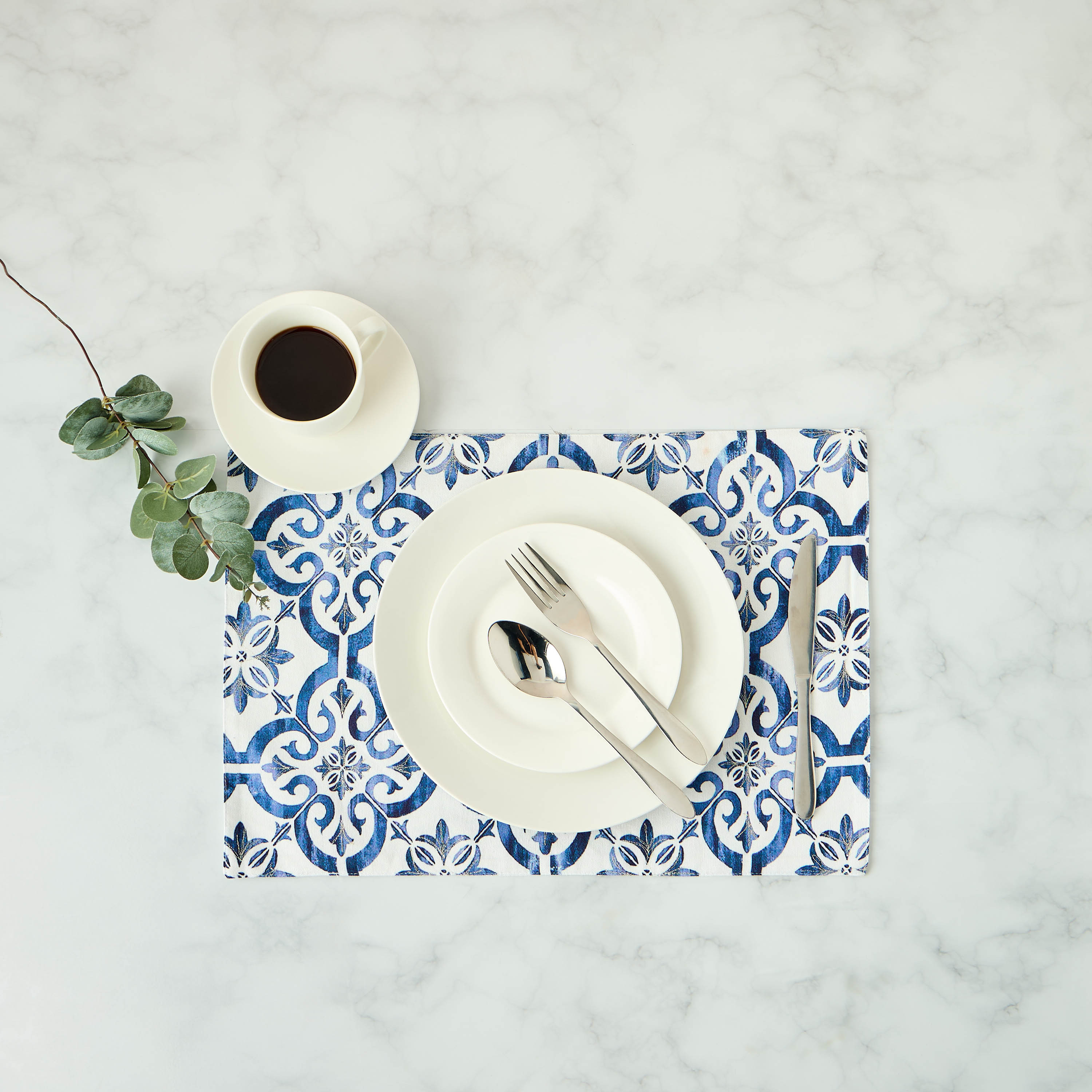 Printed 2-Piece Placemat Set - 30x45 cms-household-dining-tablelinen-placemats-image-2
