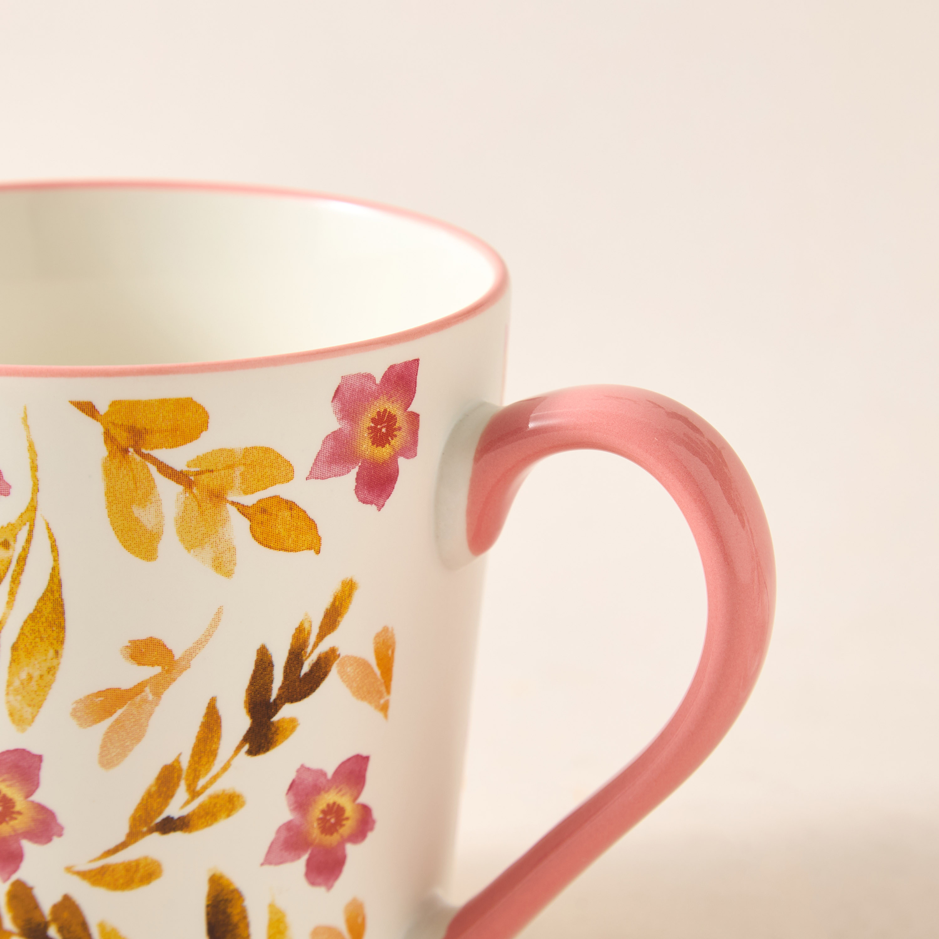 Floriva Floral Print Bone China Mug - 390 ml-household-dining-teaandcoffee-mugsandcups-image-2