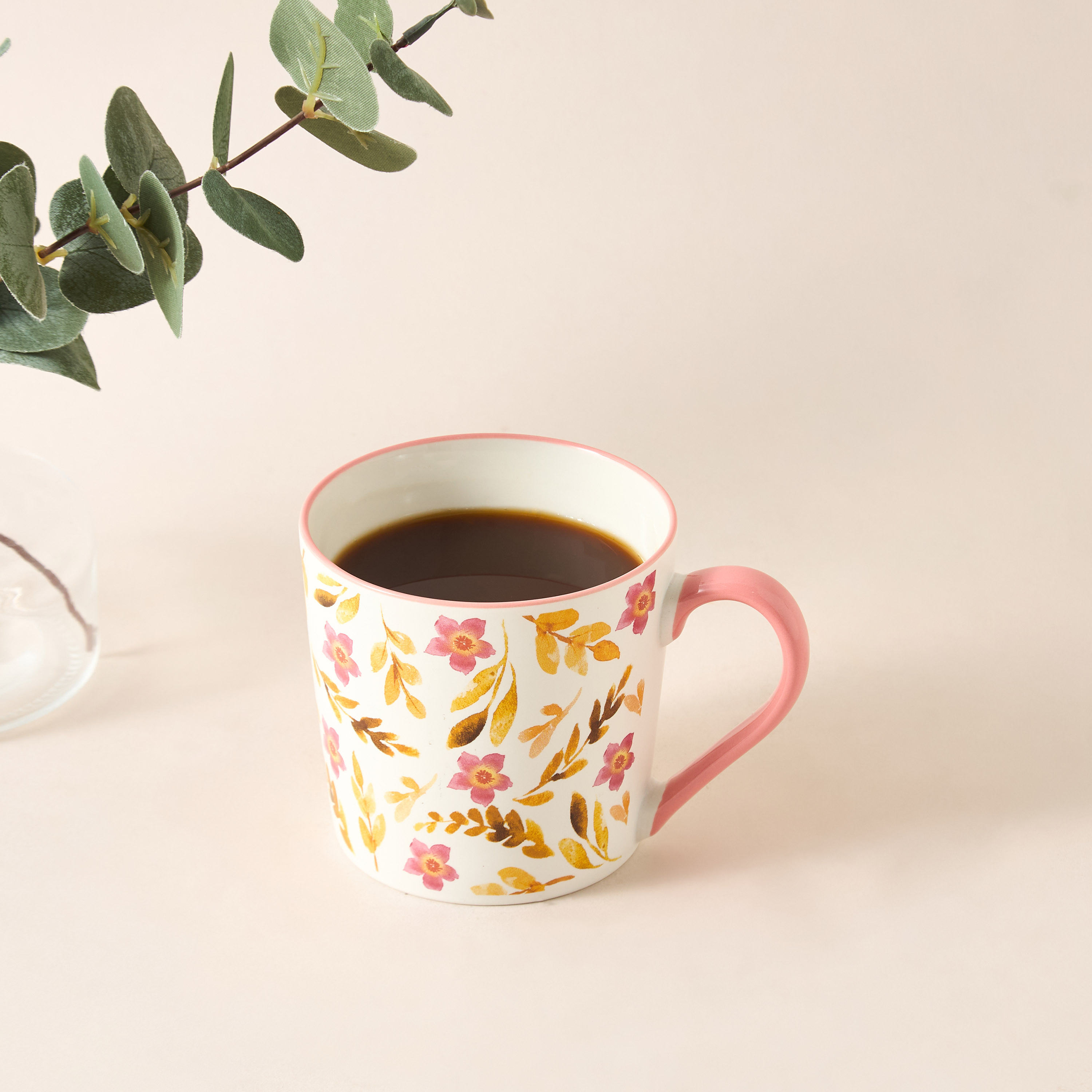 Floriva Floral Print Bone China Mug - 390 ml-household-dining-teaandcoffee-mugsandcups-image-4