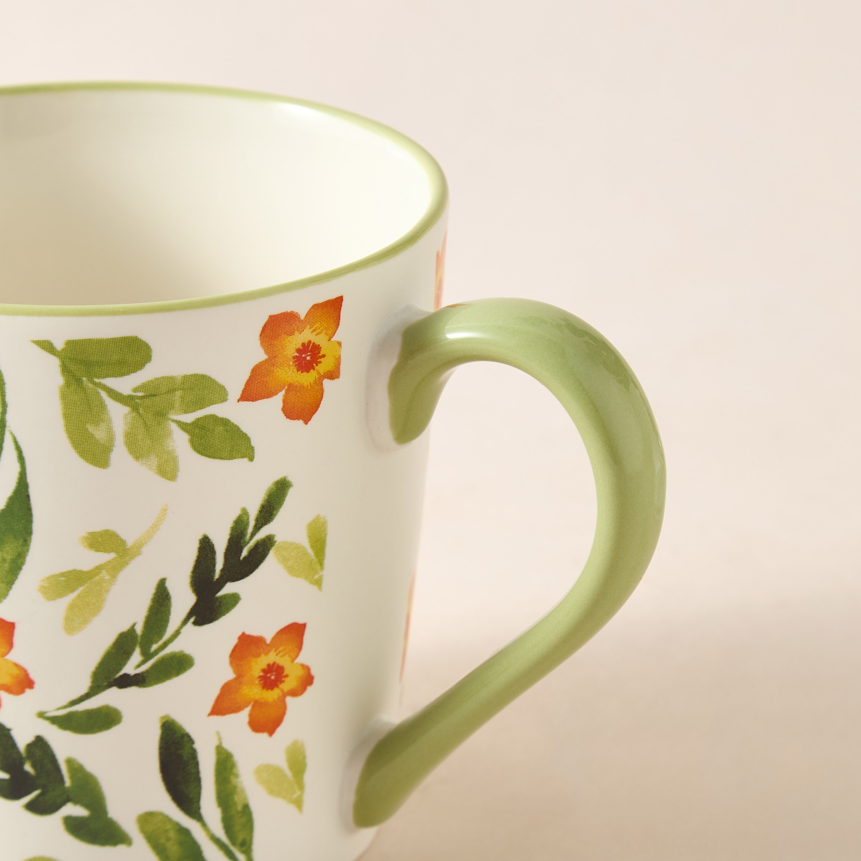 Floriva Floral Print Bone China Mug - 390 ml-household-dining-teaandcoffee-mugsandcups-image-2