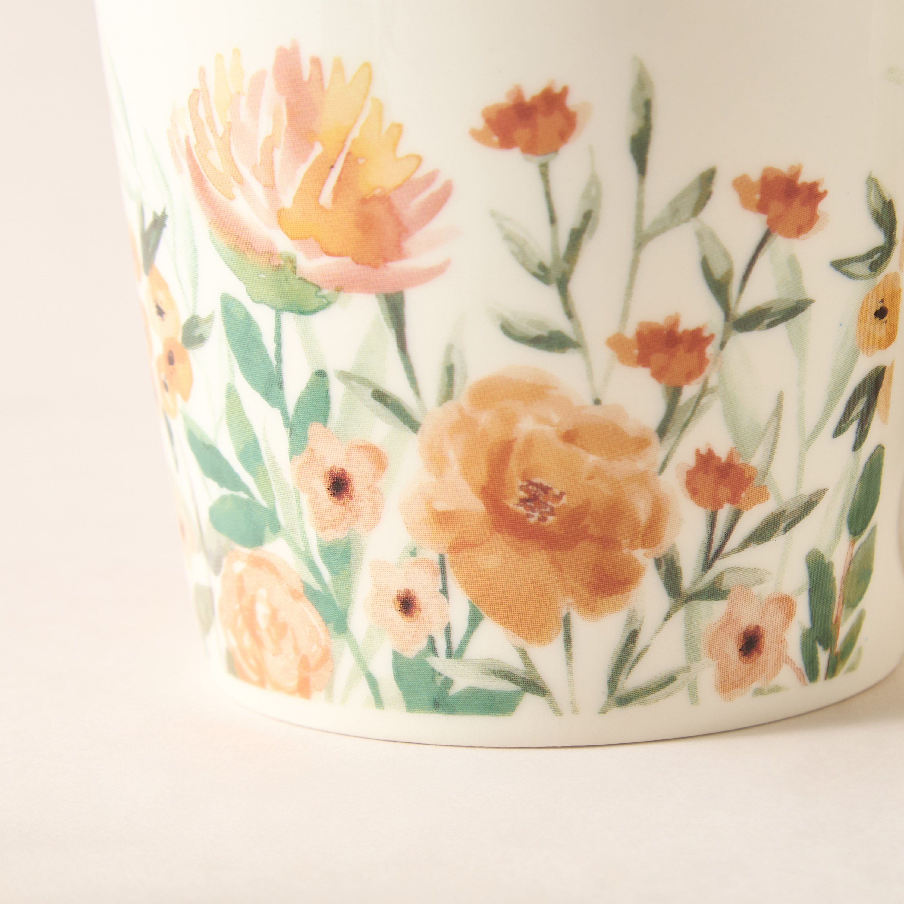 Florisse Floral Print Bone China Mug - 400 ml-household-dining-teaandcoffee-mugsandcups-image-3
