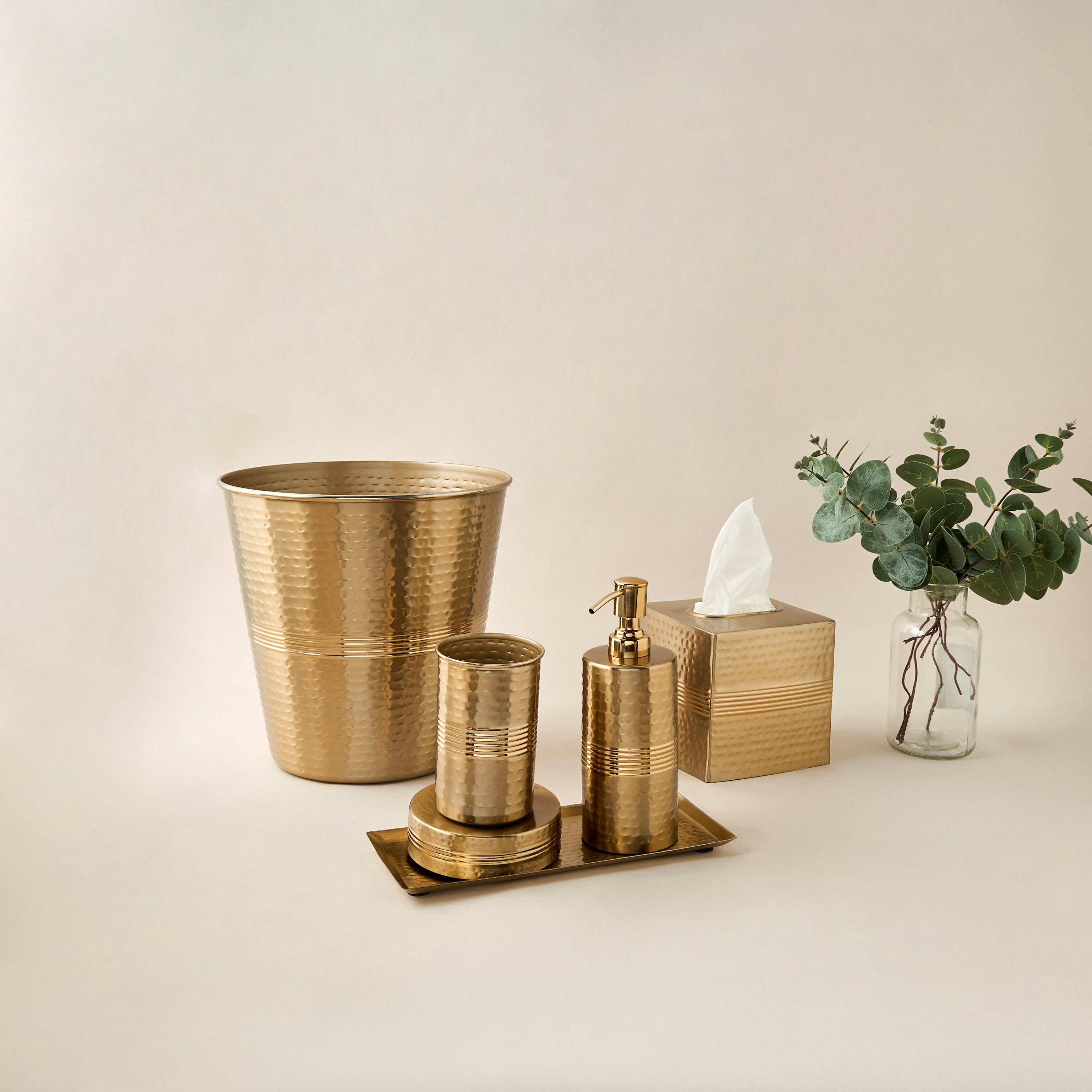 Metallic Hammered Lotion Dispenser-household-bathandlaundry-bathaccessories-soapdishesanddispensers-image-5