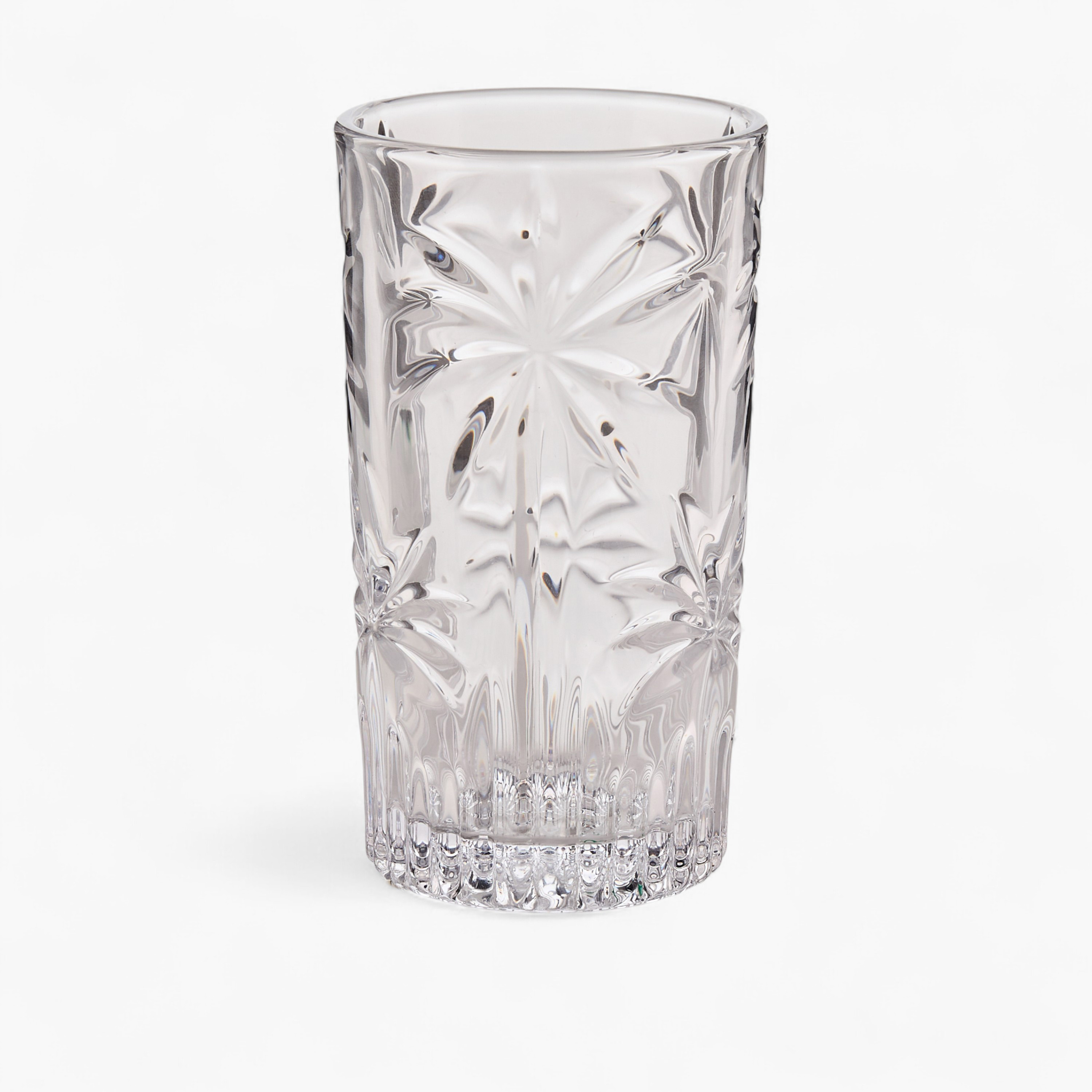 Palm Textured Highball Glass-household-dining-glassware-drinkingglasses-image-1