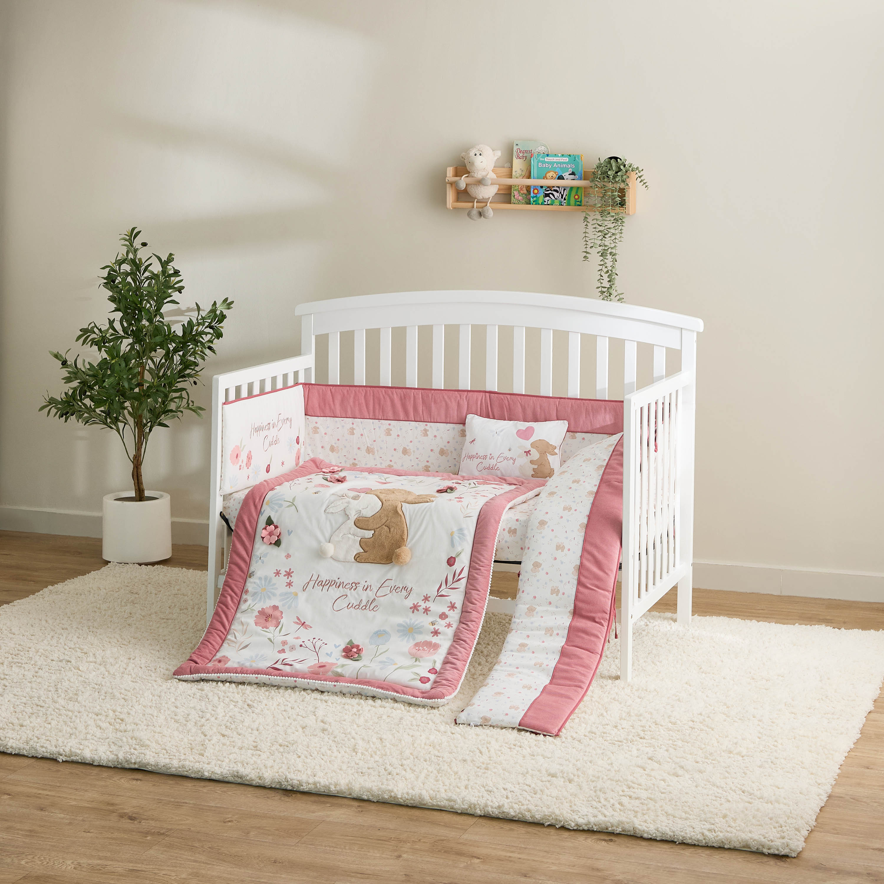 طقم مفروشات أطفال بطبعات أرنب من جونيورز - 90x130 سم-baby-nursery-babybedding-image-10