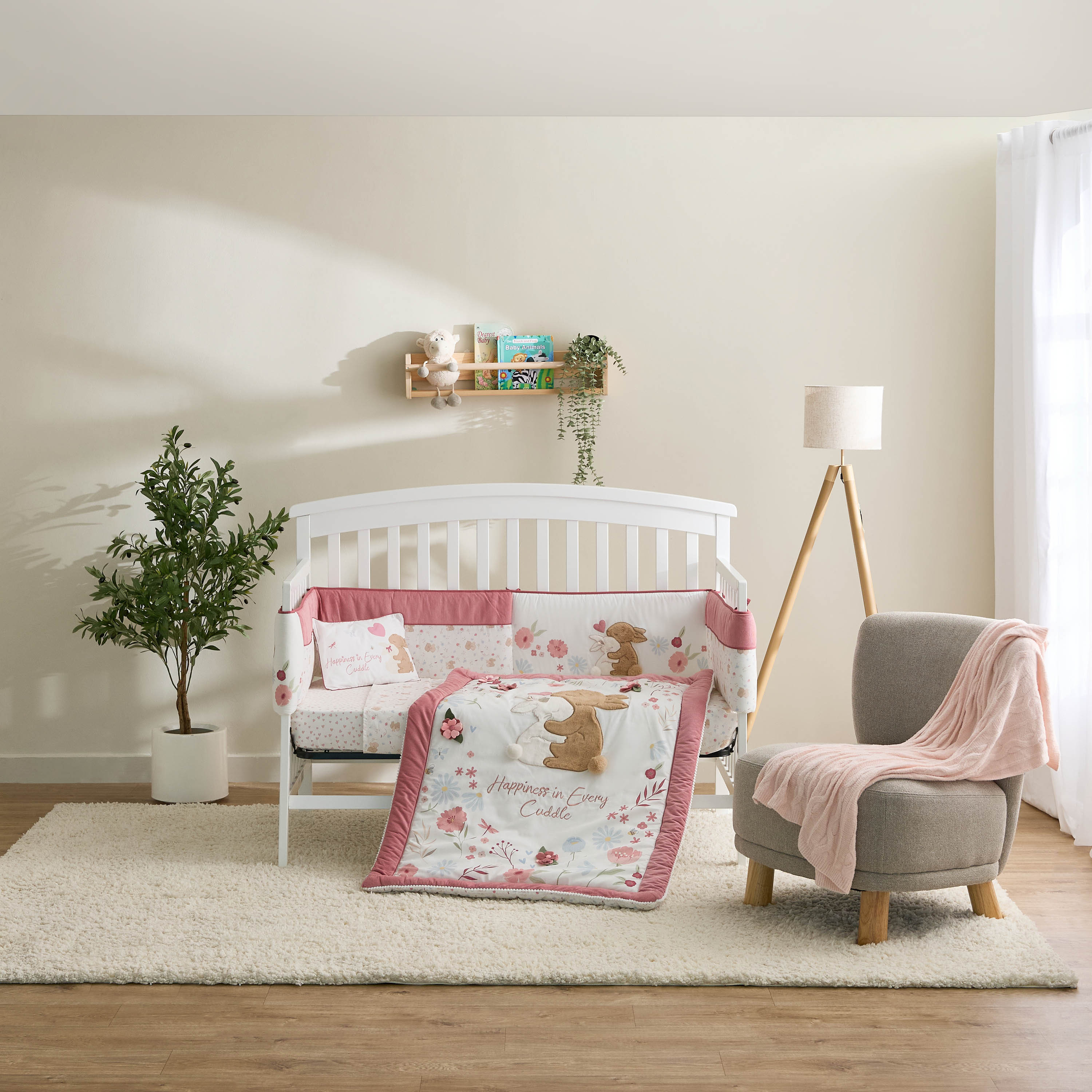 Juniors Baby Bedding Set with Bunny Print, 90x130 cm-baby-nursery-babybedding-image-15