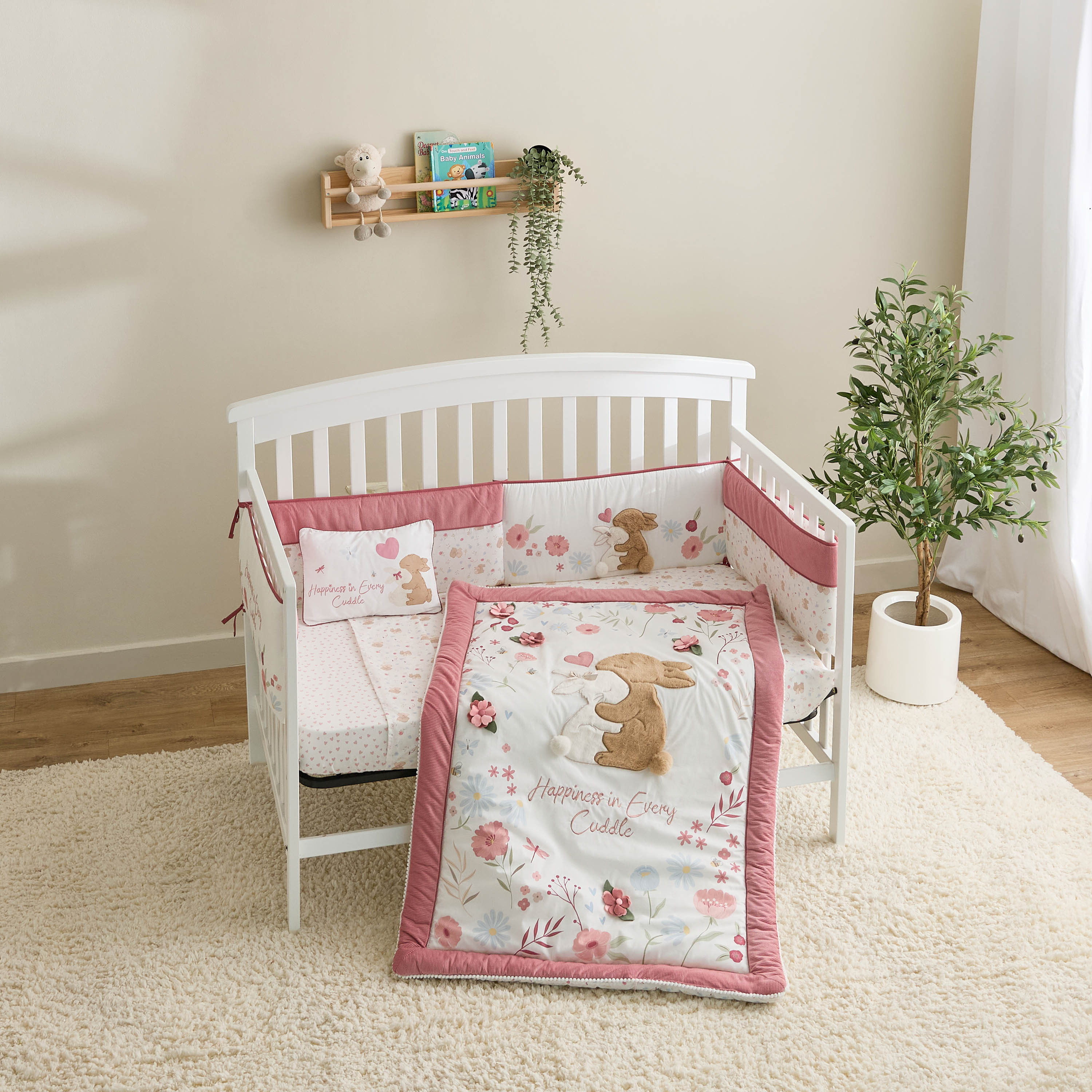 طقم مفروشات أطفال بطبعات أرنب من جونيورز - 90x130 سم-baby-nursery-babybedding-image-9