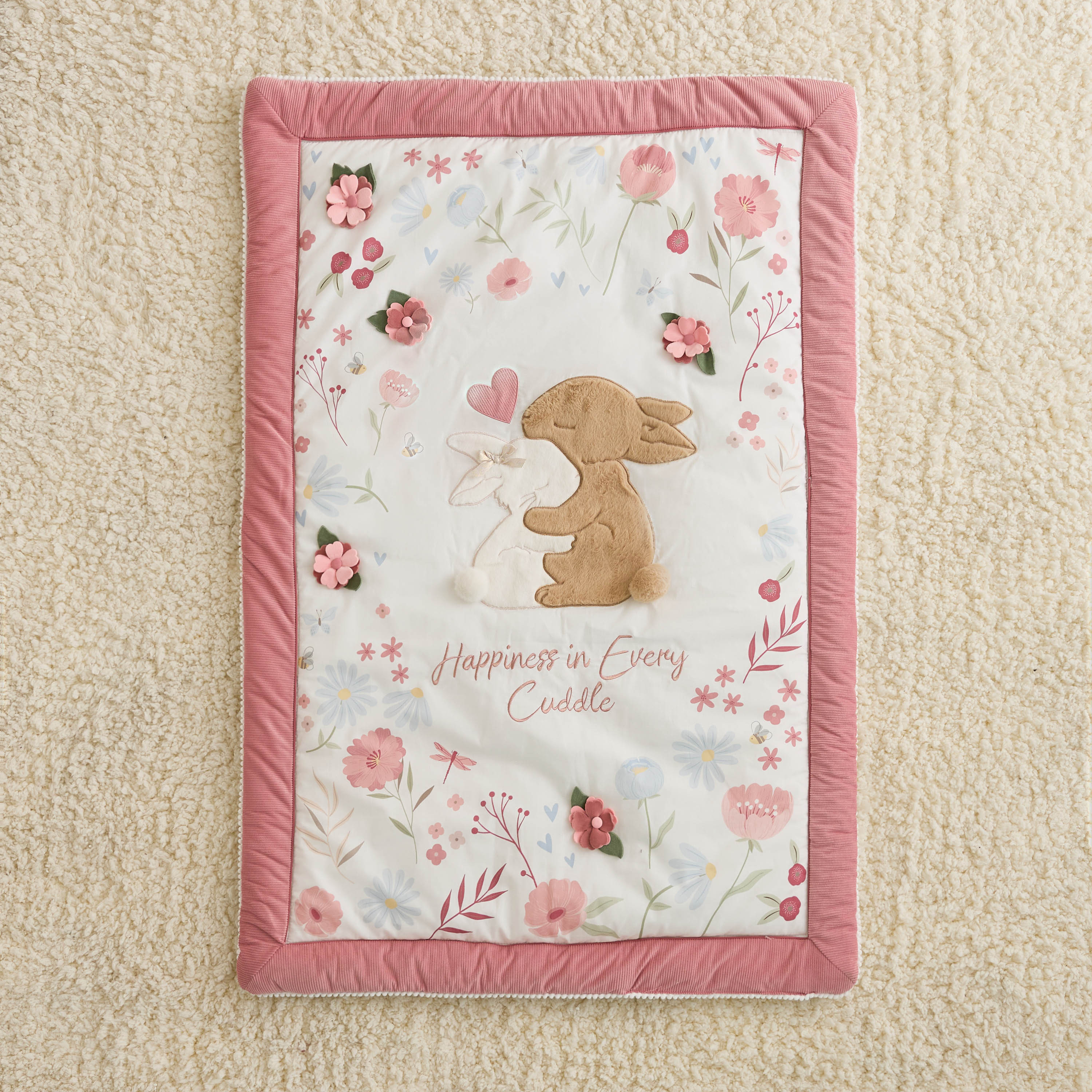 طقم مفروشات أطفال بطبعات أرنب من جونيورز - 90x130 سم-baby-nursery-babybedding-image-8