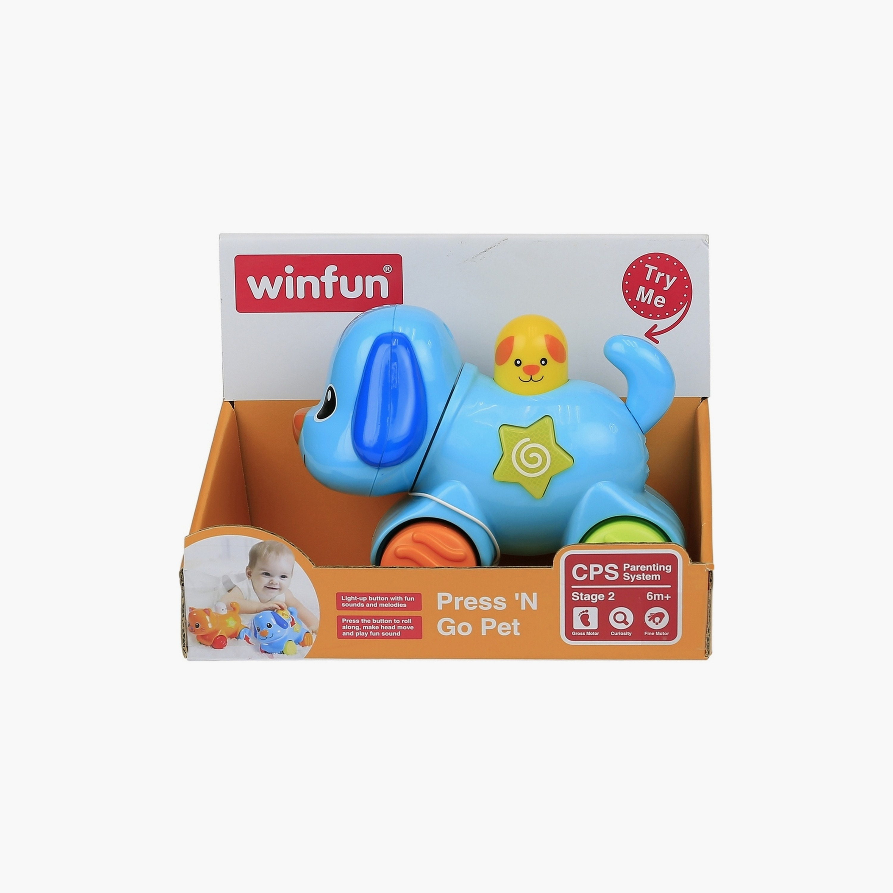 حيوان أليف برس إن غو - جرو/قطة من وينفن 000733-toys-babyandtoddlertoys-pushandpulltoys-image-2