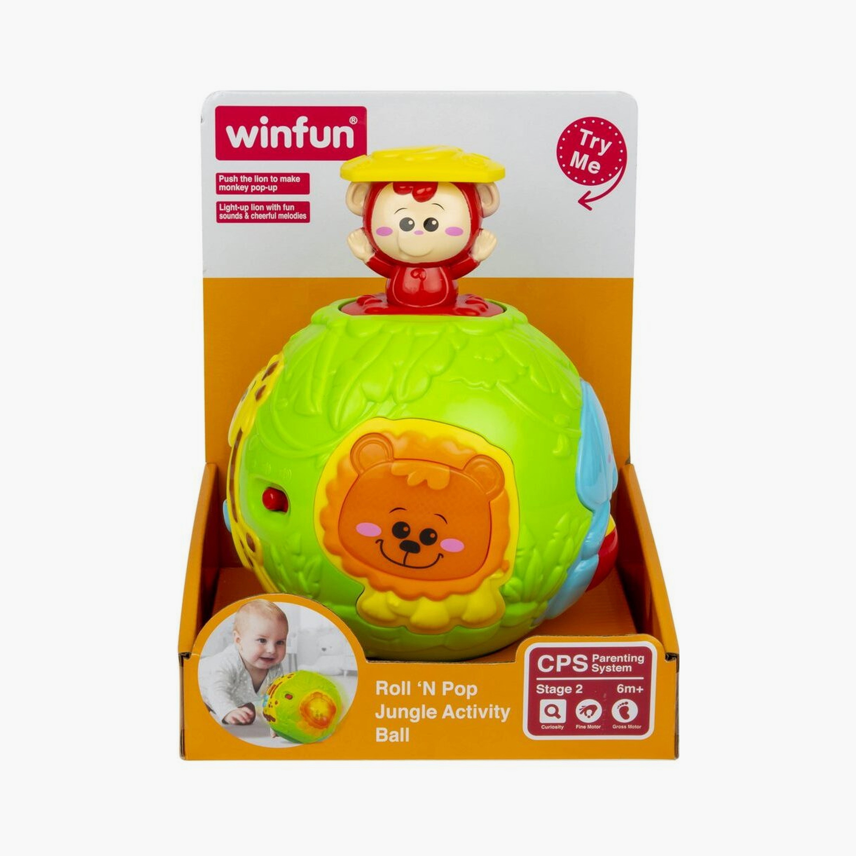 Winfun 000778 Roll N Pop Jungle Activity Ball-toys-babyandtoddlertoys-pushandpulltoys-image-2