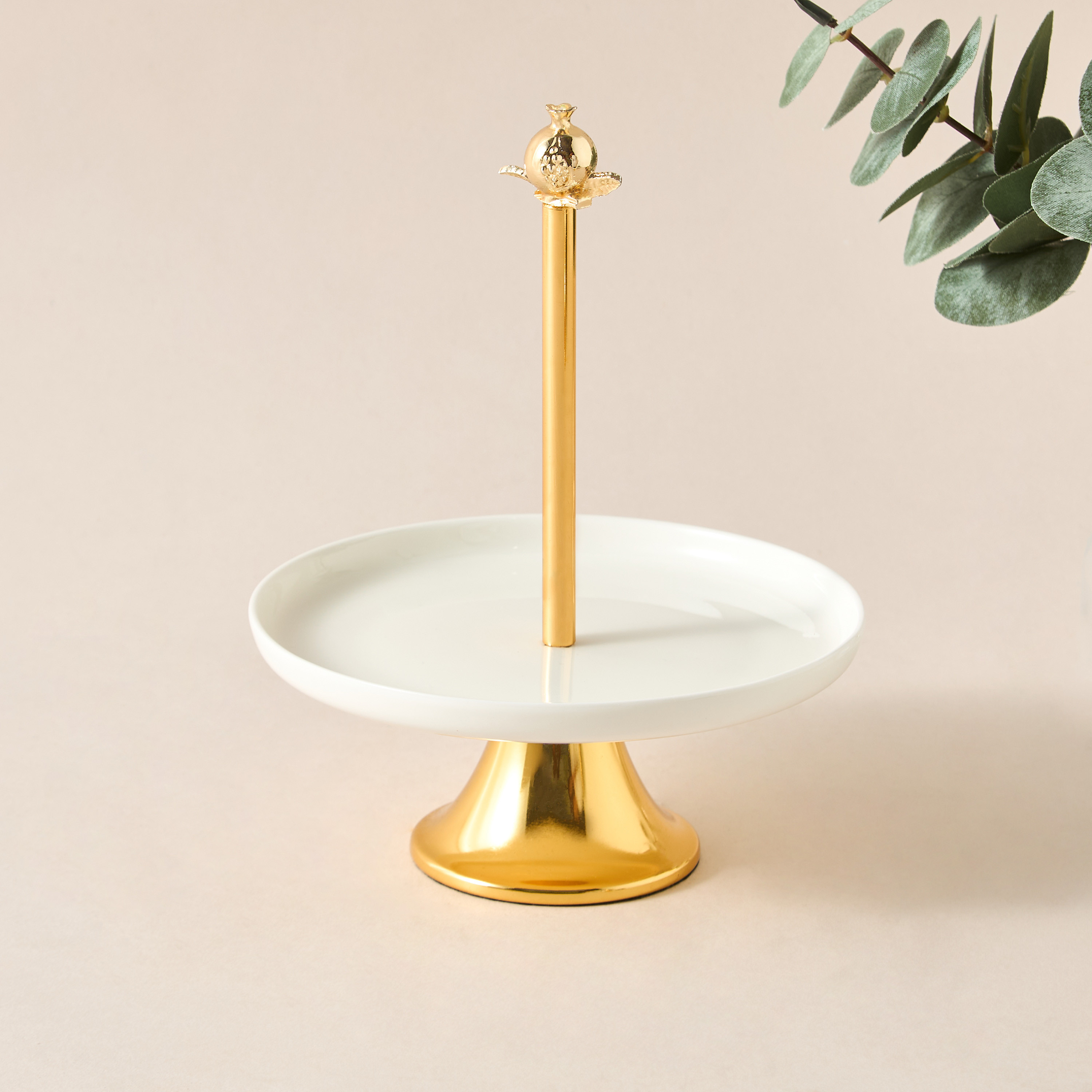Pomegranate Cake Stand - 15x15x17 cms-household-dining-serveware-cakestands-image-1