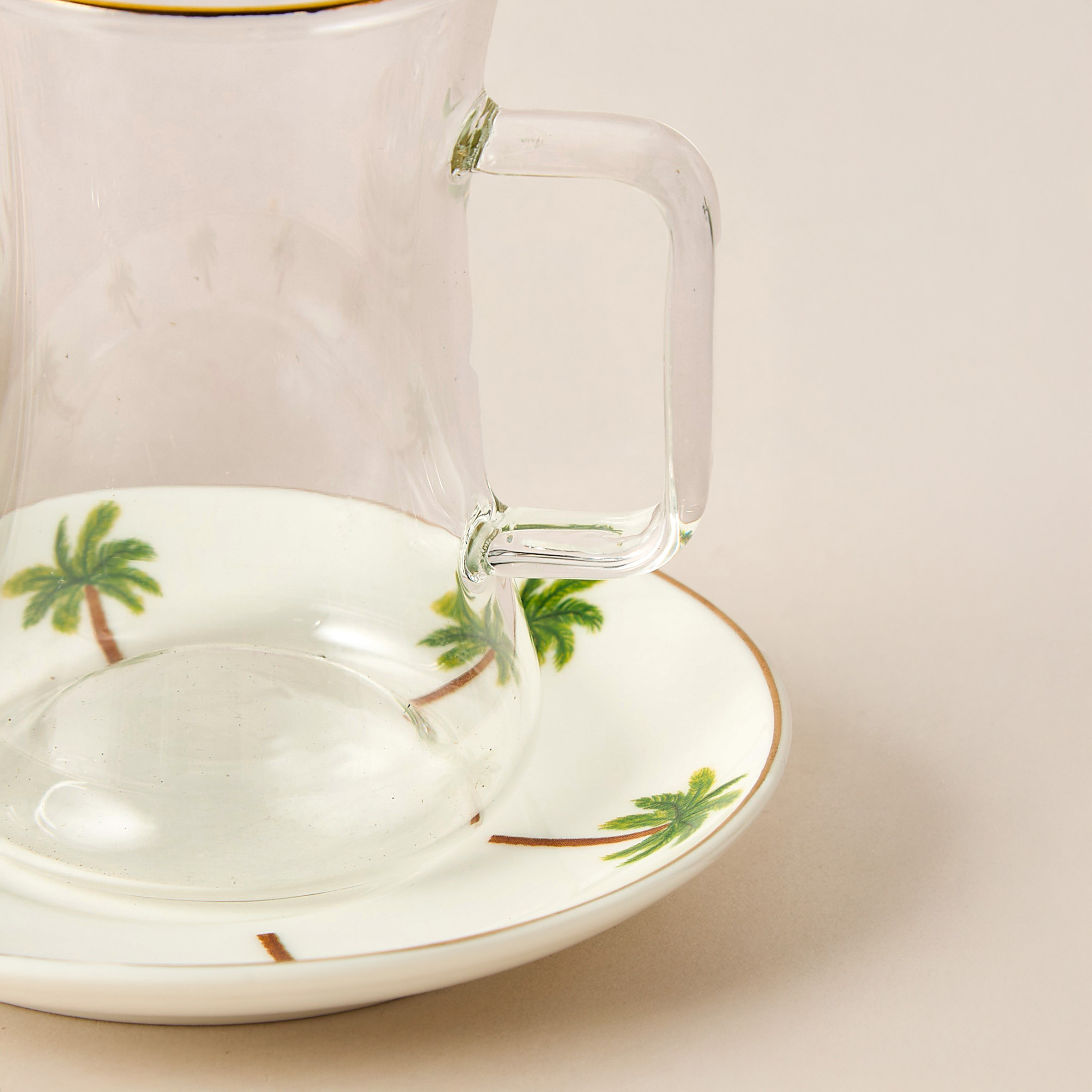 Palm Tree Print 12-Piece Bone China Turkish Tea Cup and Saucer Set - 200 ml-household-dining-teaandcoffee-teaandcoffeesets-image-3