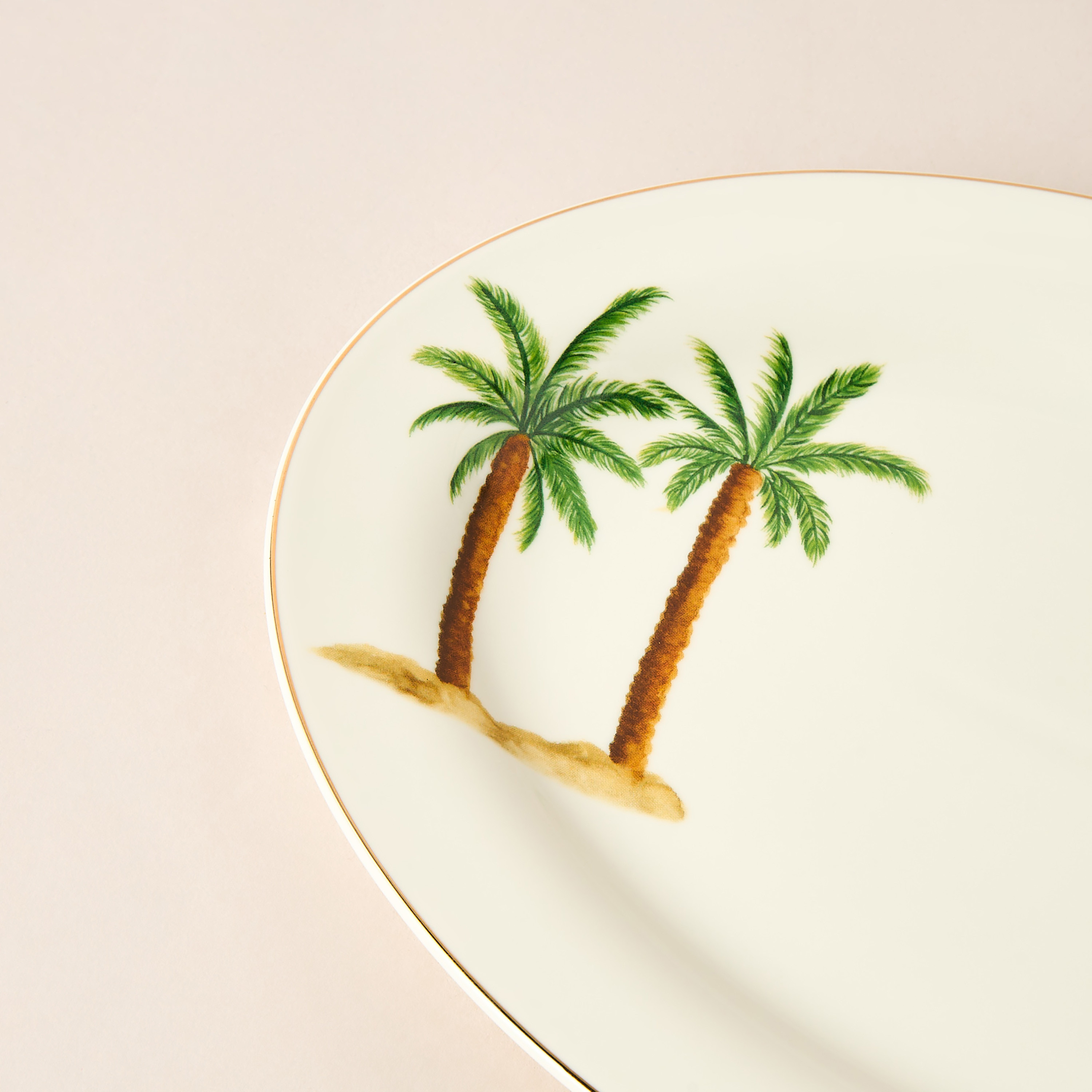 Palm Tree Print Bone China Platter - 35x24 cms-household-dining-serveware-servingplatters-image-3