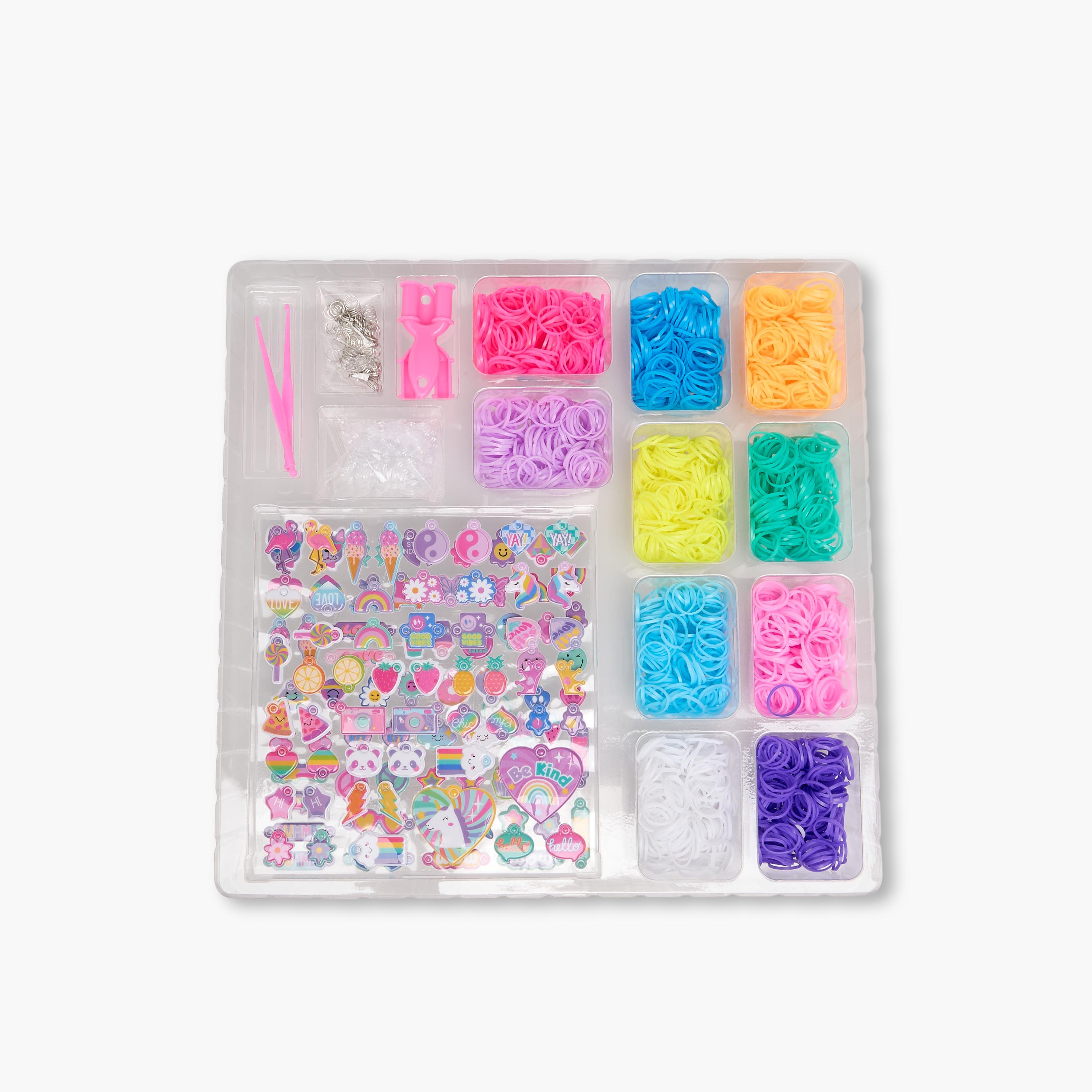 طقم إكسسوارات وحِلي اصنعيها بنفسك مع تعليقات وأساور مطاطية-toys-blocksandpuzzles-image-1