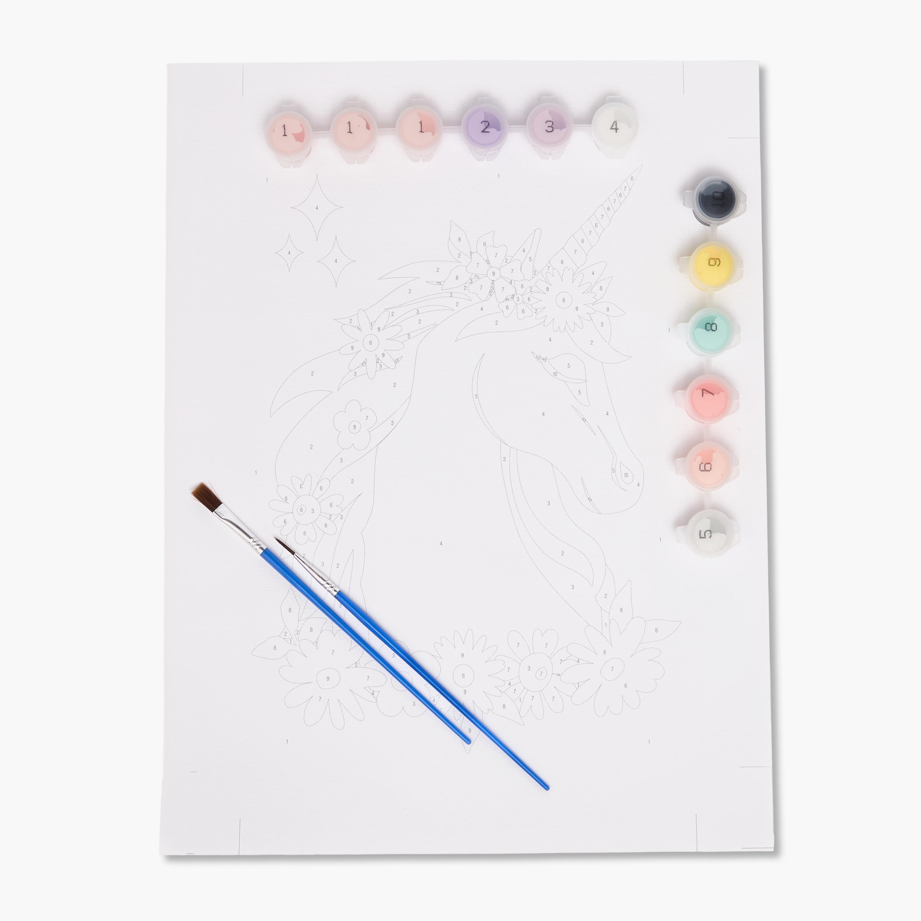 Unicorn Paint by Numbers Canvas Kit-toys-blocksandpuzzles-image-1