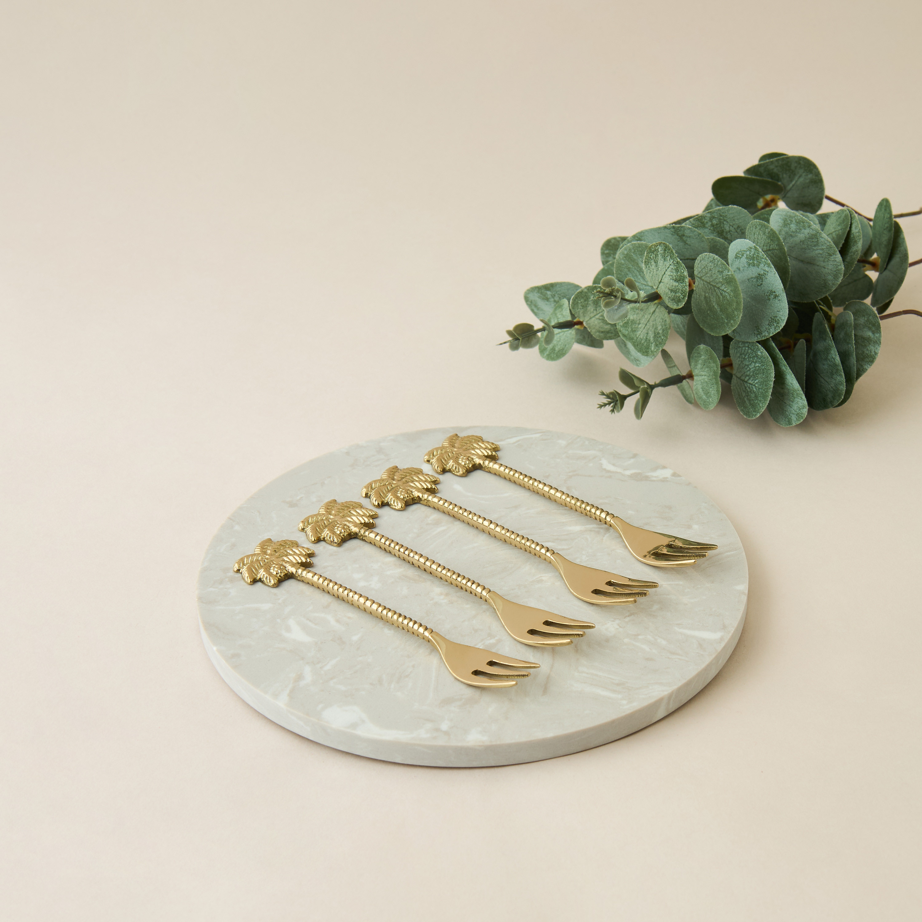 Palm Tree Shaped Fork - Set of 4-household-dining-cutlery-cutlerysets-image-2