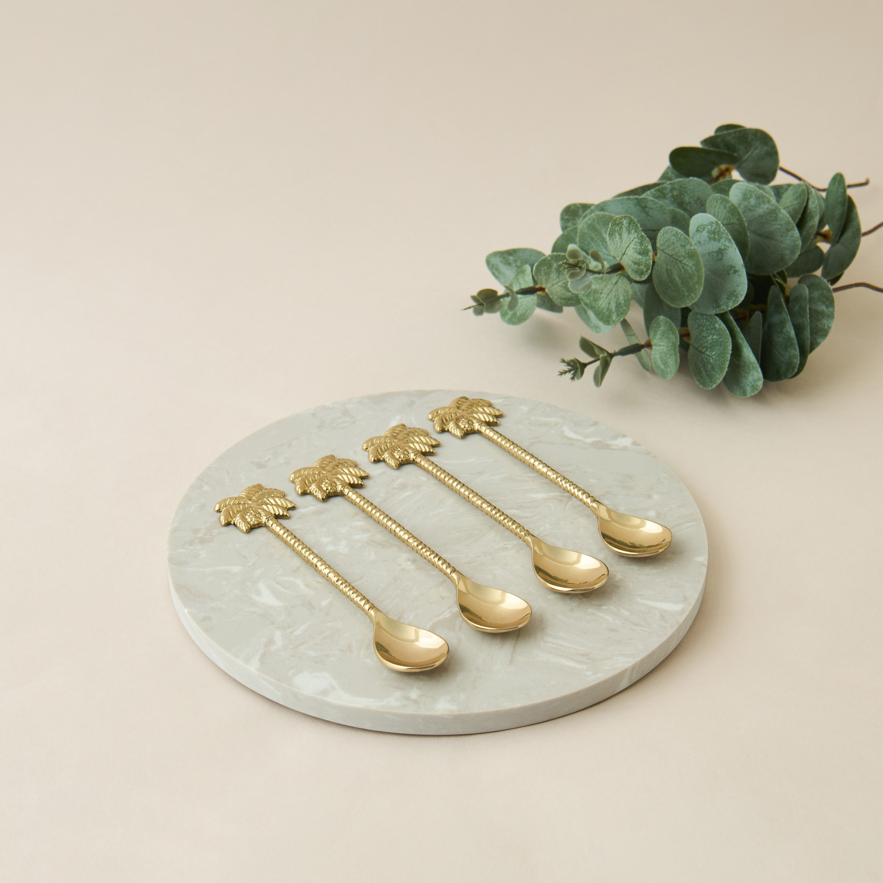 Palm Tree Shaped Spoon - Set of 4-household-dining-cutlery-cutlerysets-image-2