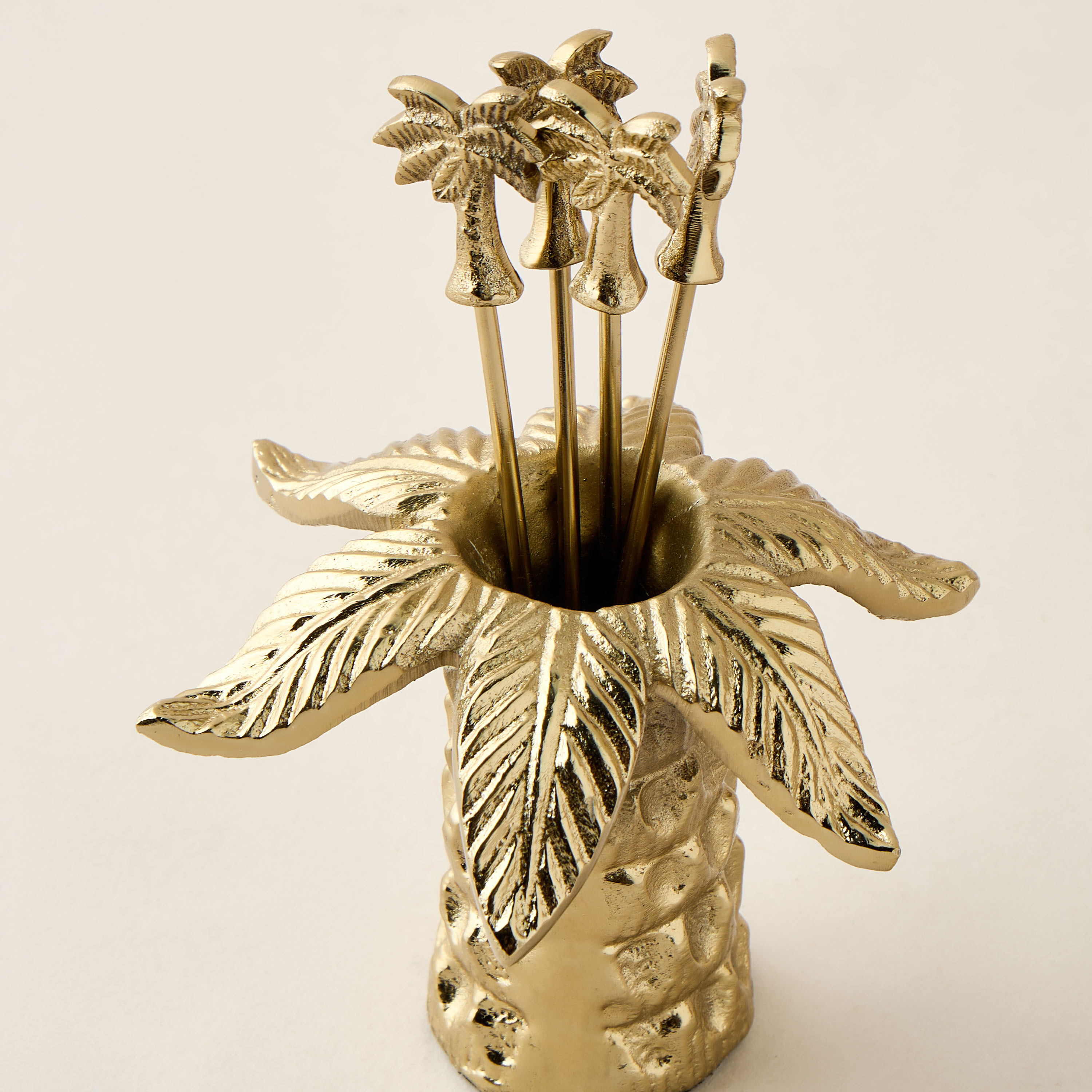 Palm Tree Shaped 4-Piece Pick Set with Holder-household-dining-cutlery-cutlerysets-image-4
