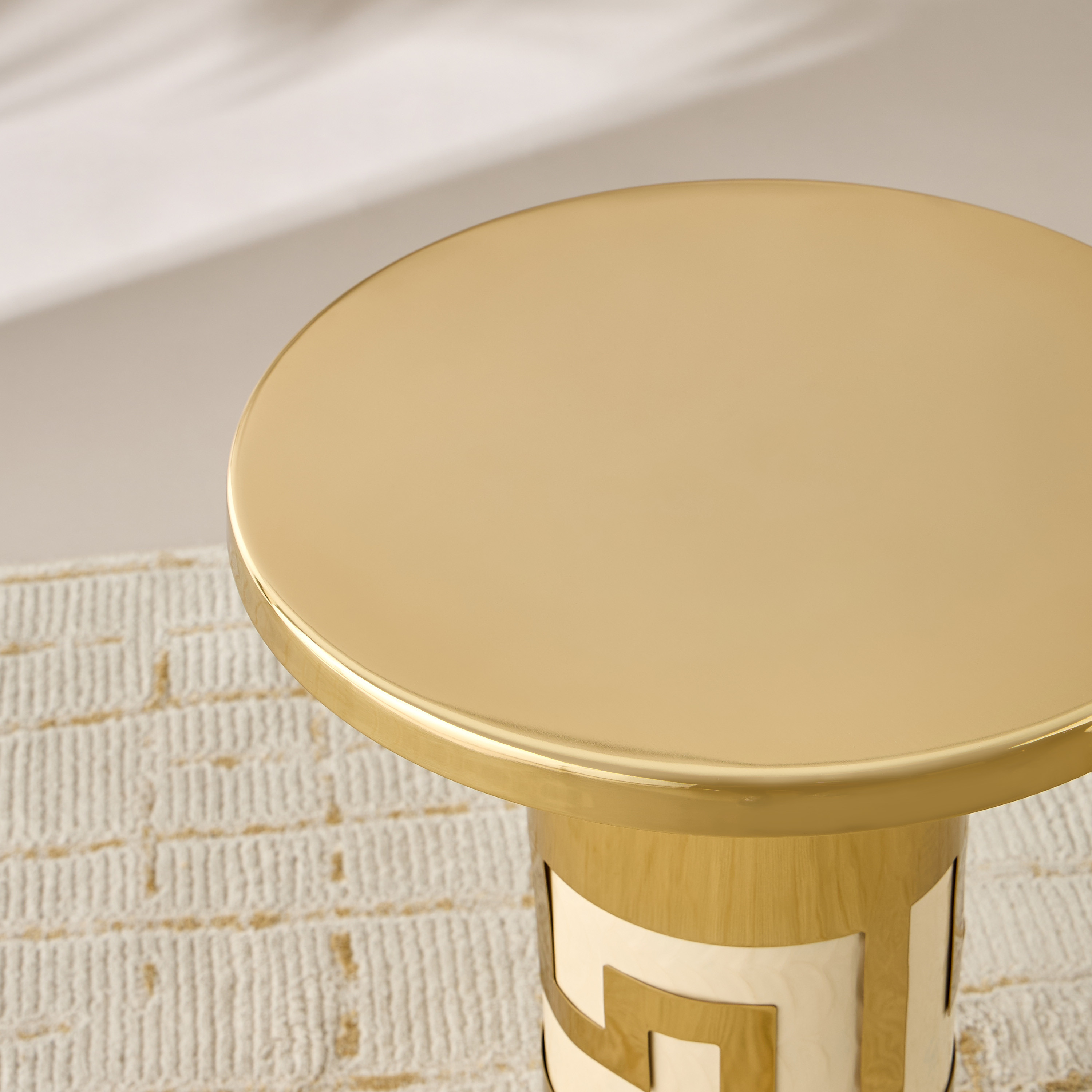 Gia Como Enamel Cutwork Accent Table - 55x45 cms-furniture-livingroom-sideandendtables-image-3